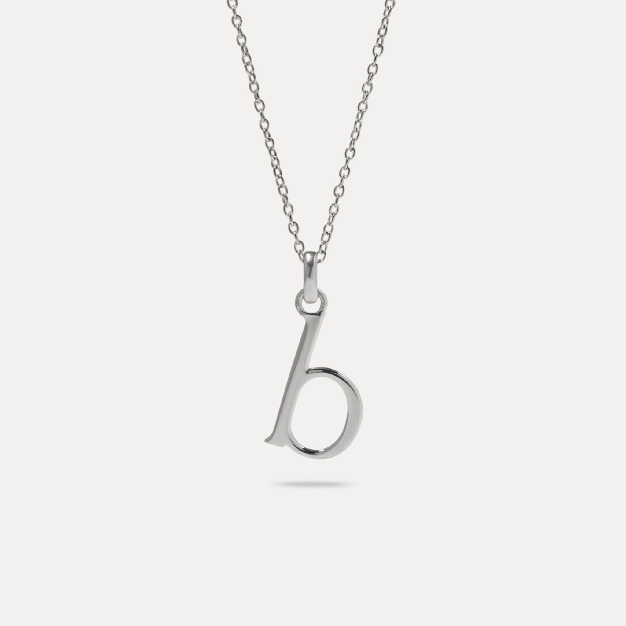 Initial mit Ankerkette 925 Silber