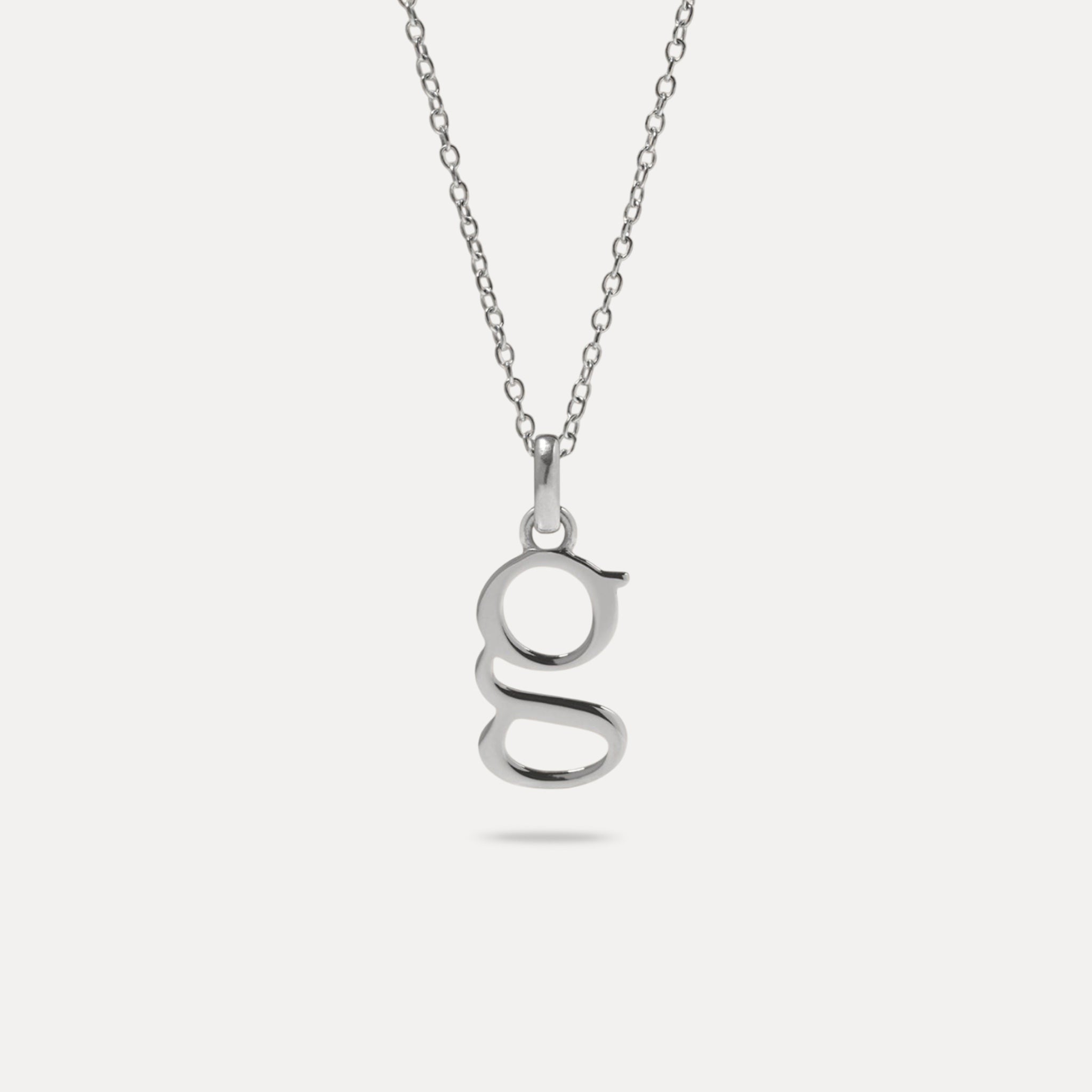 Initial mit Ankerkette 925 Silber