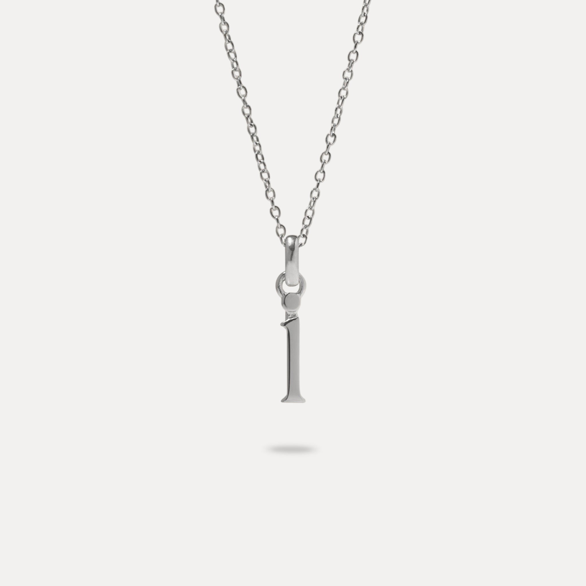 Initial mit Ankerkette 925 Silber