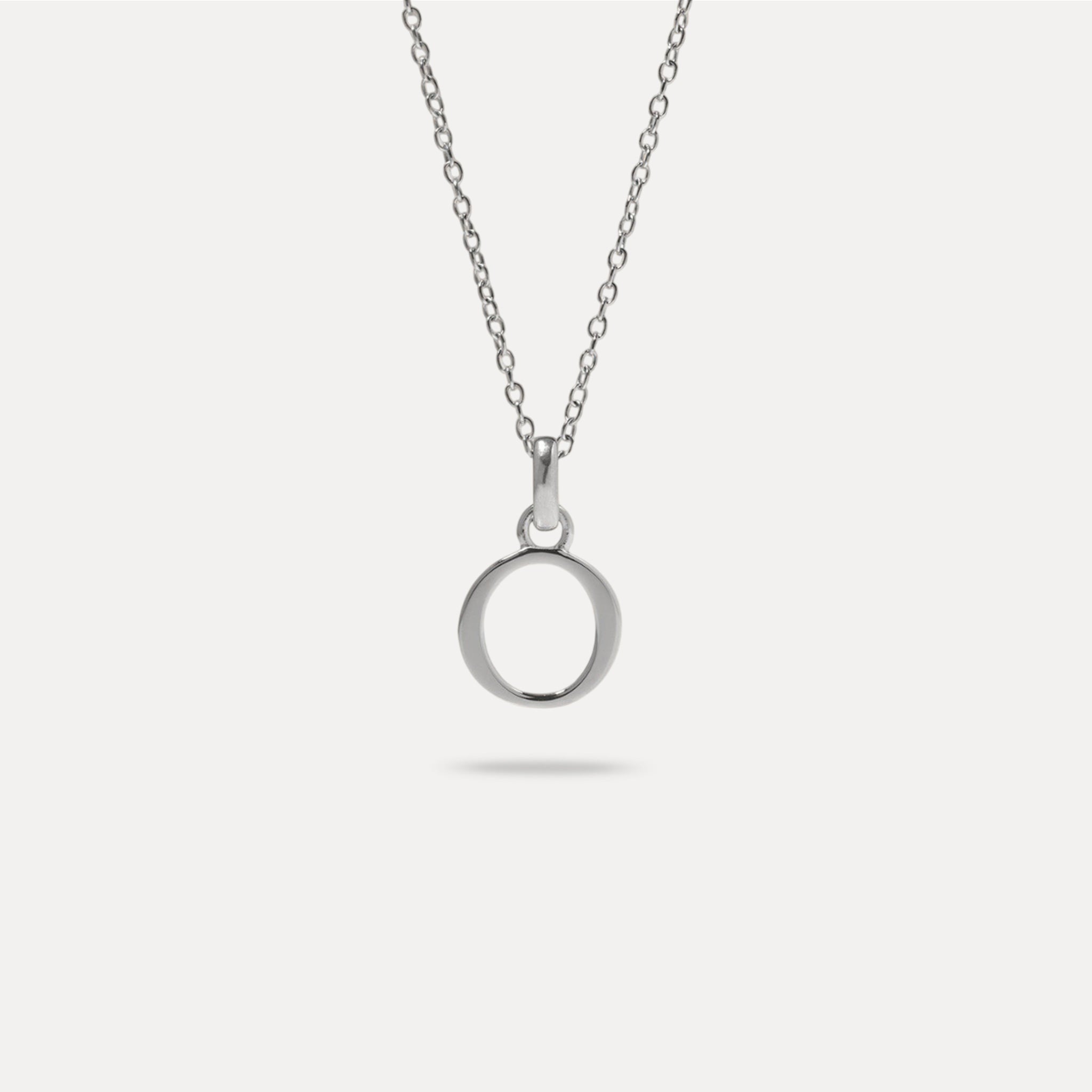 Initial mit Ankerkette 925 Silber