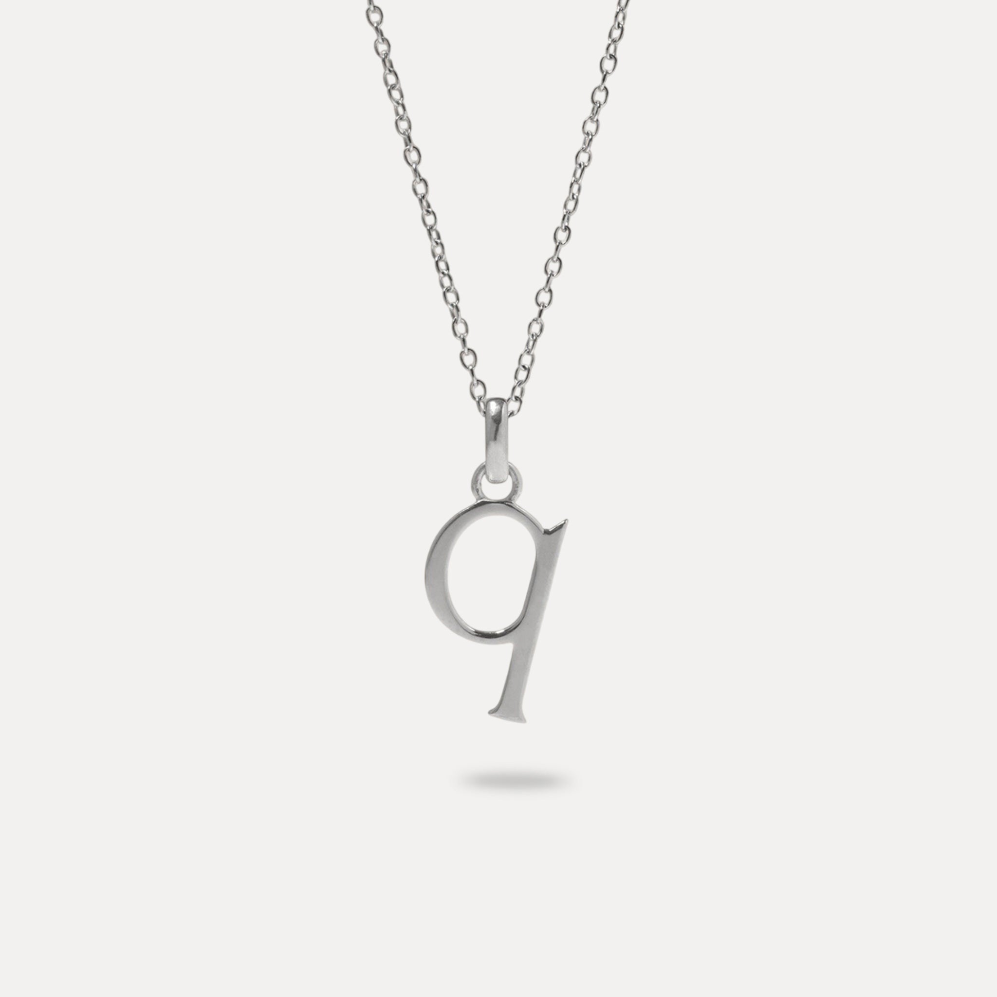 Initial mit Ankerkette 925 Silber