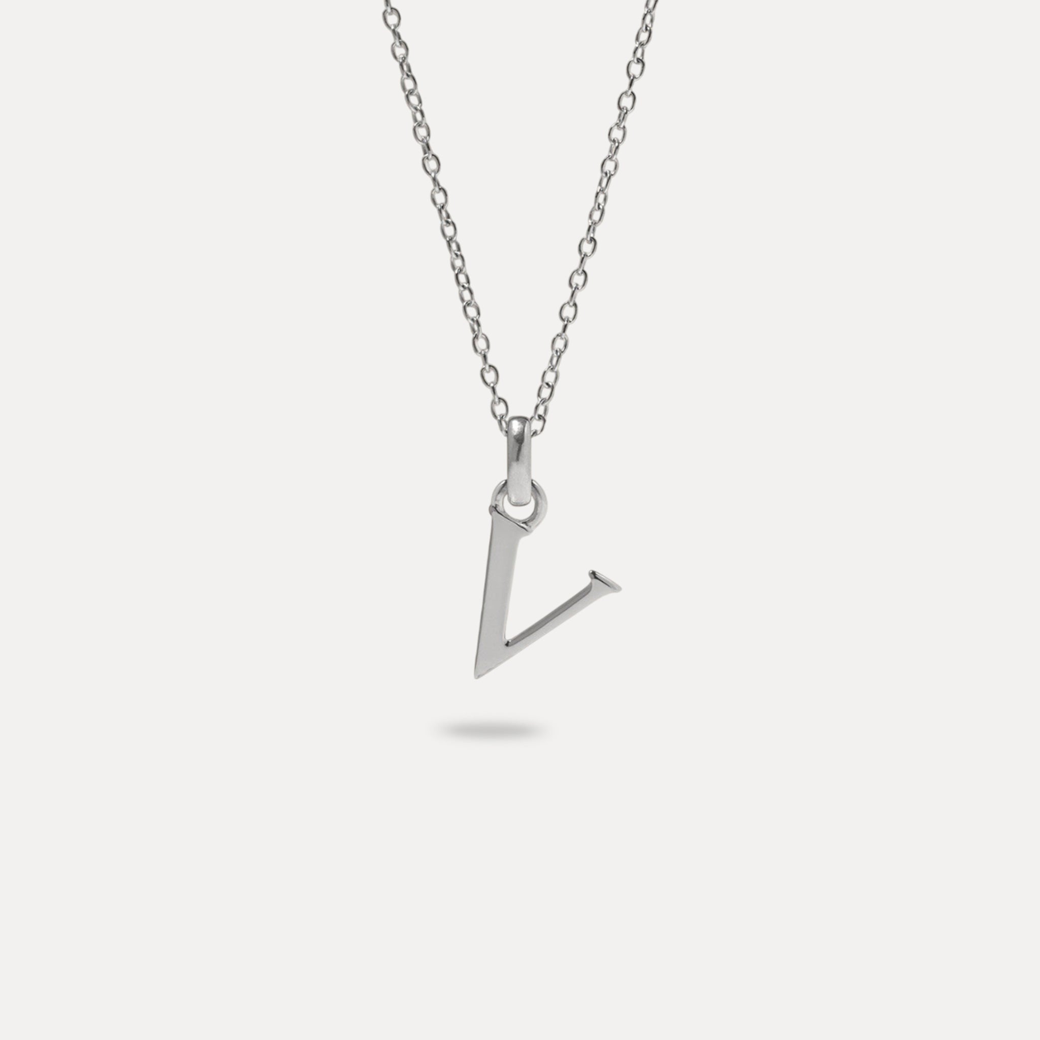 Initial mit Ankerkette 925 Silber