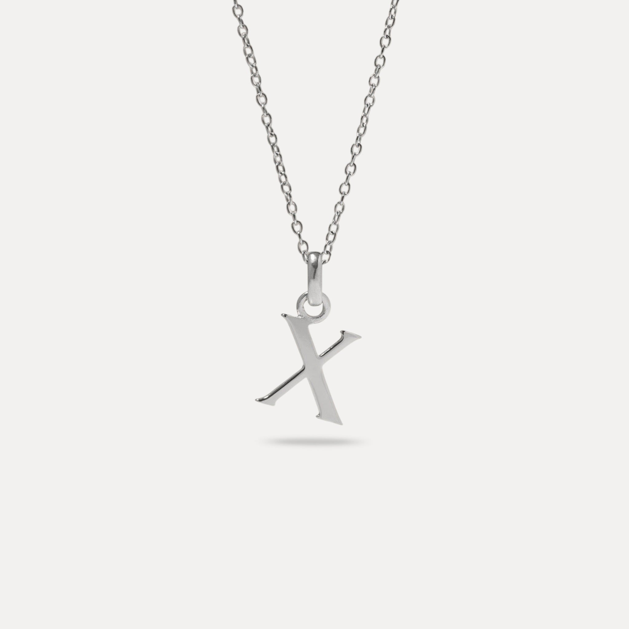 Initial mit Ankerkette 925 Silber