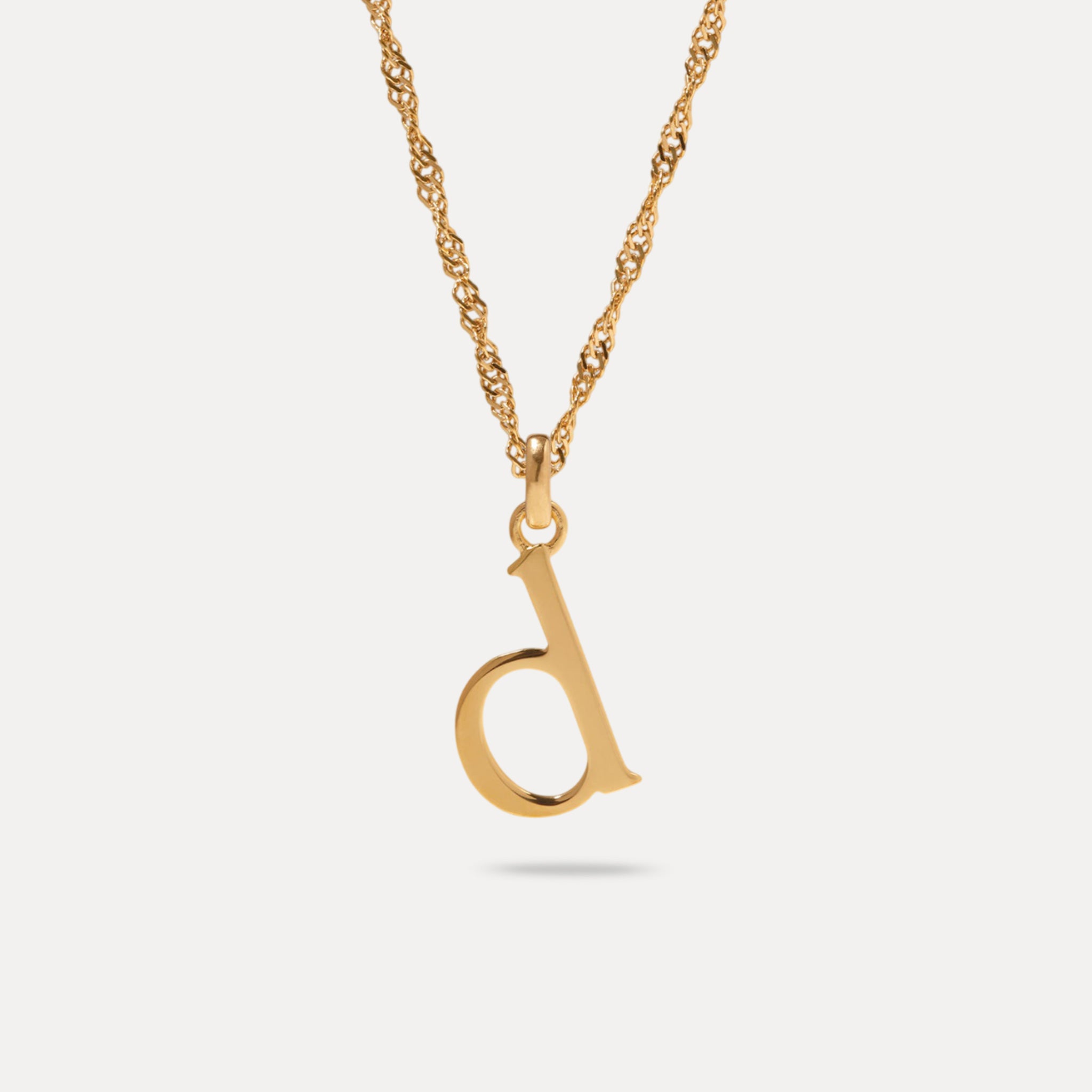 Initial mit Singapore Kette