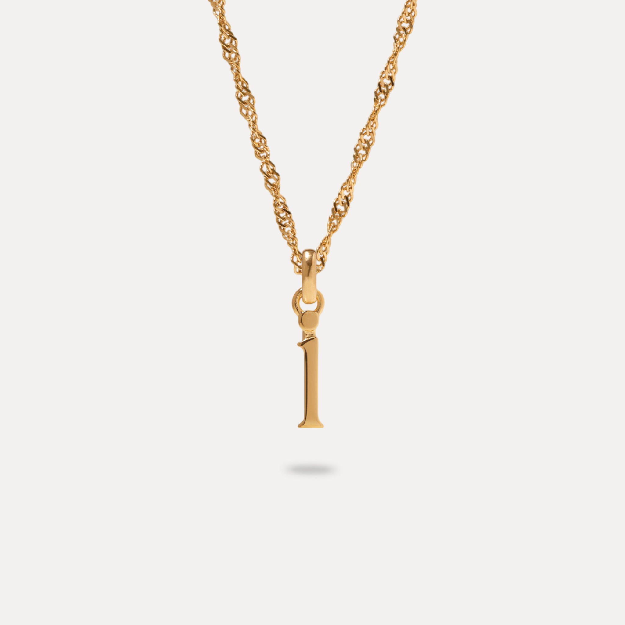 Initial mit Singapore Kette