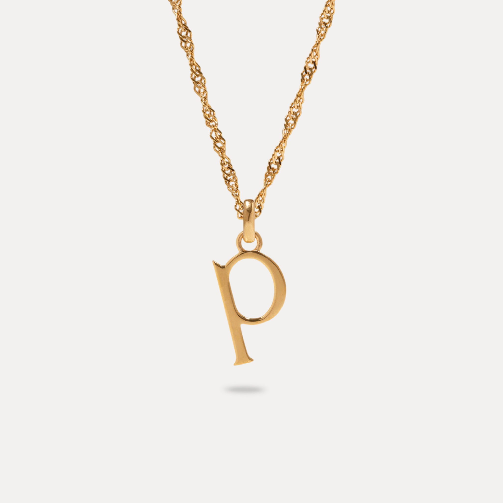 Initial mit Singapore Kette