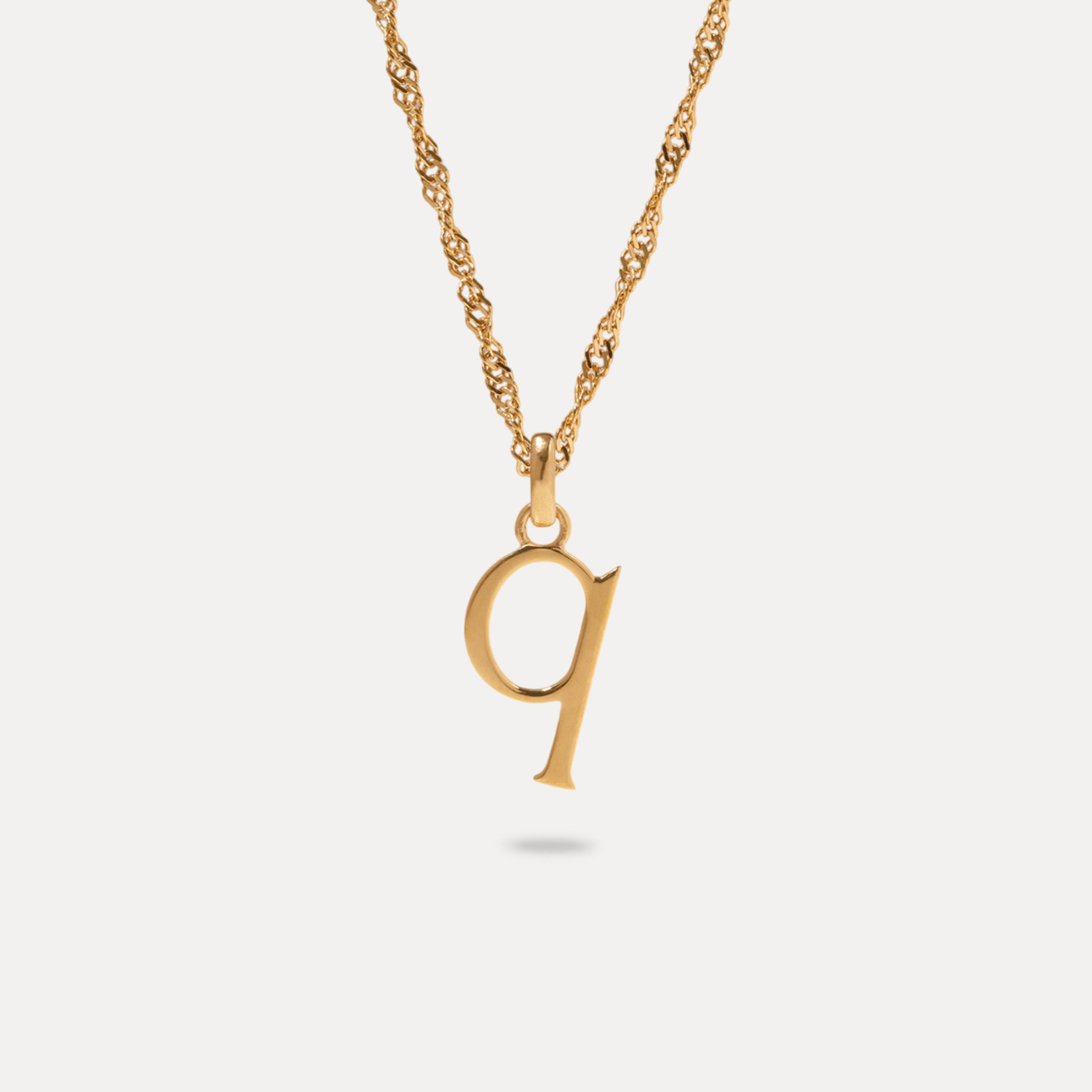 Initial mit Singapore Kette