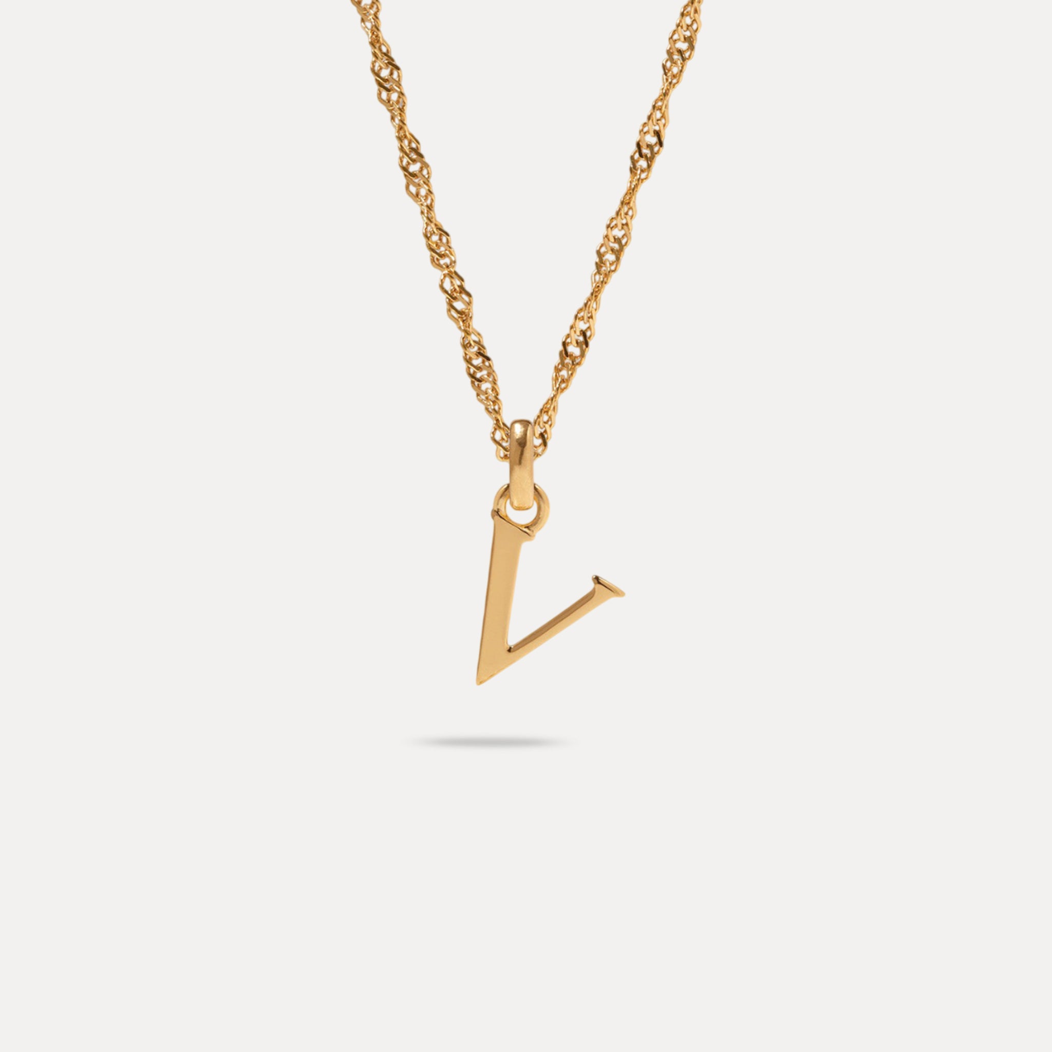 Initial mit Singapore Kette