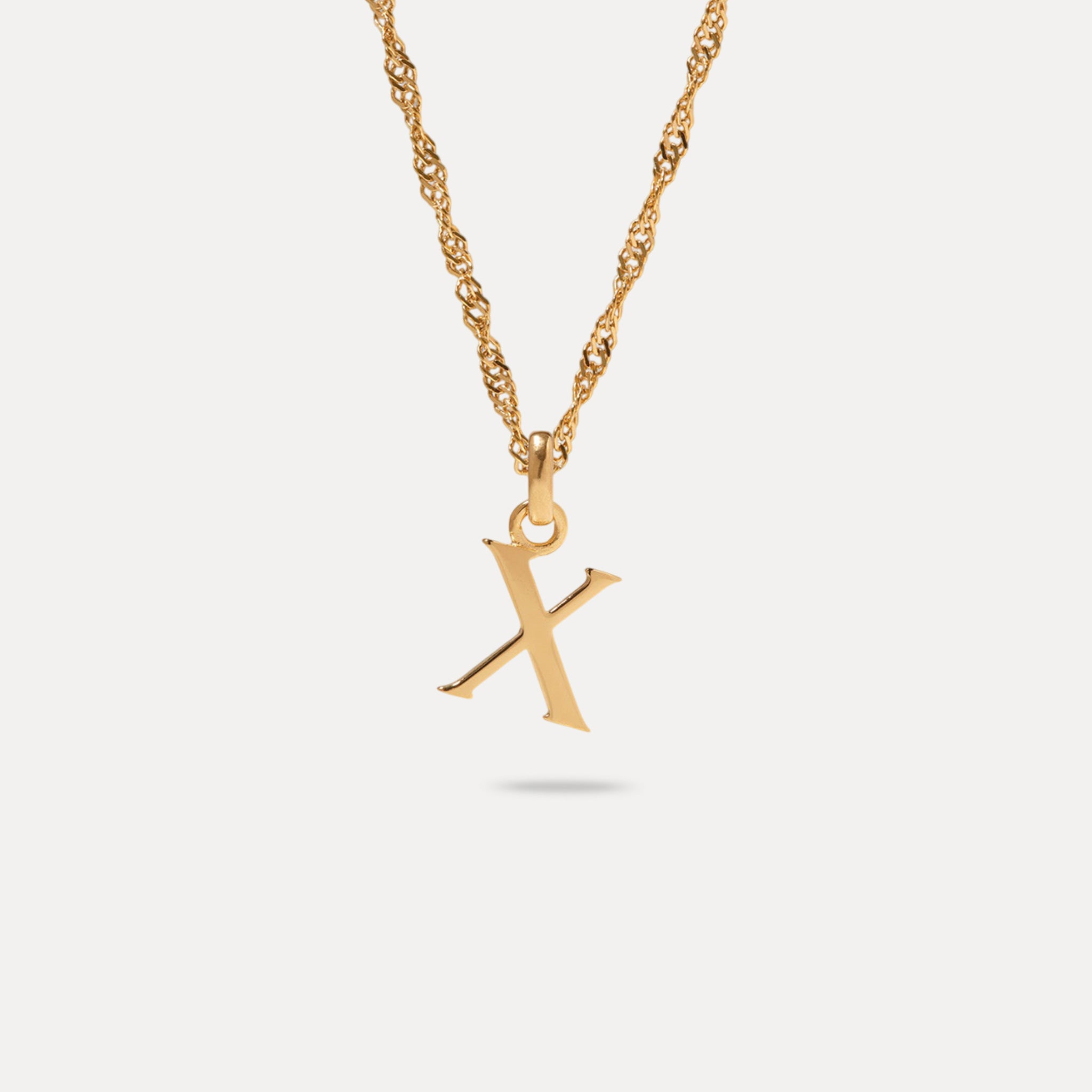 Initial mit Singapore Kette