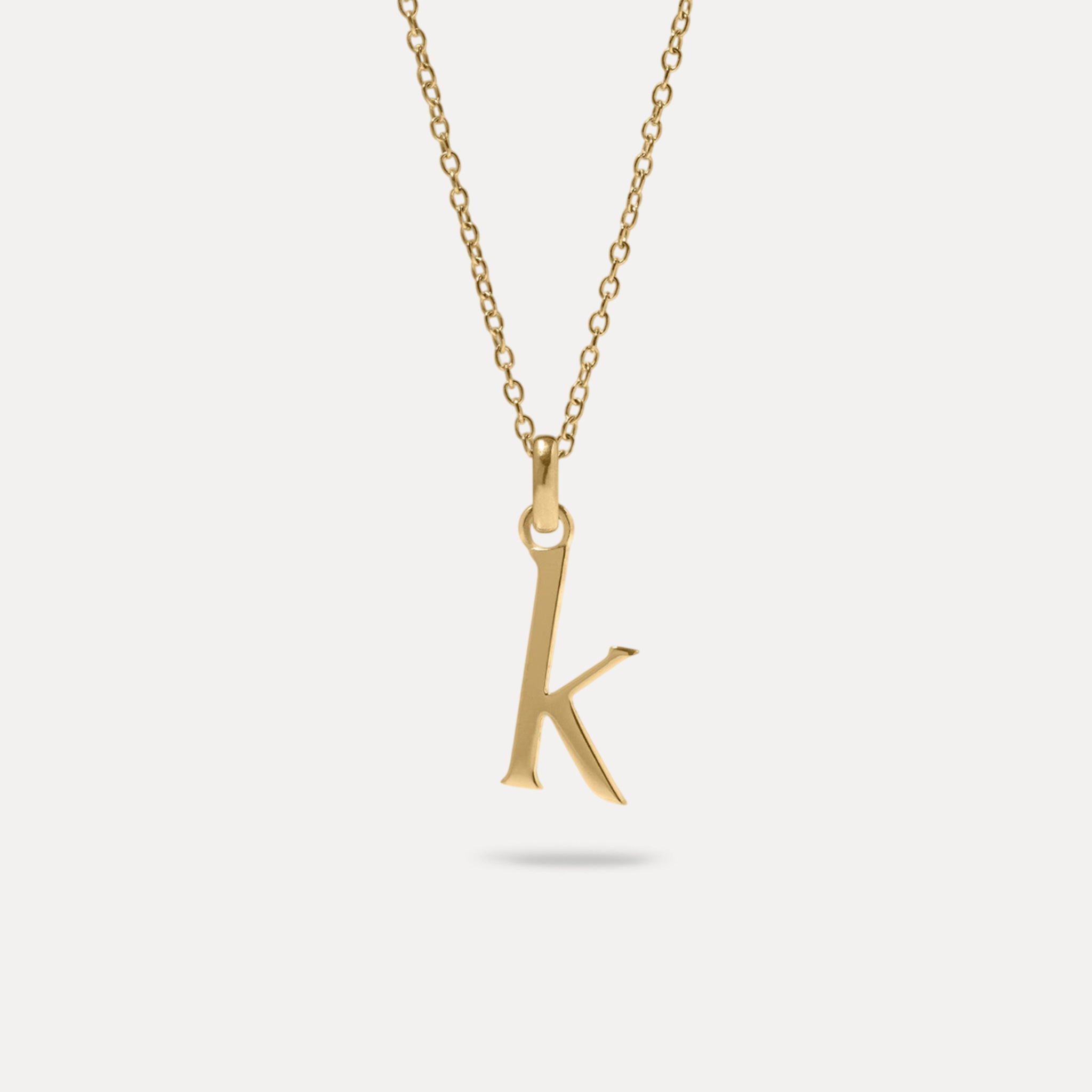 Initial mit Ankerkette | 585 Gold
