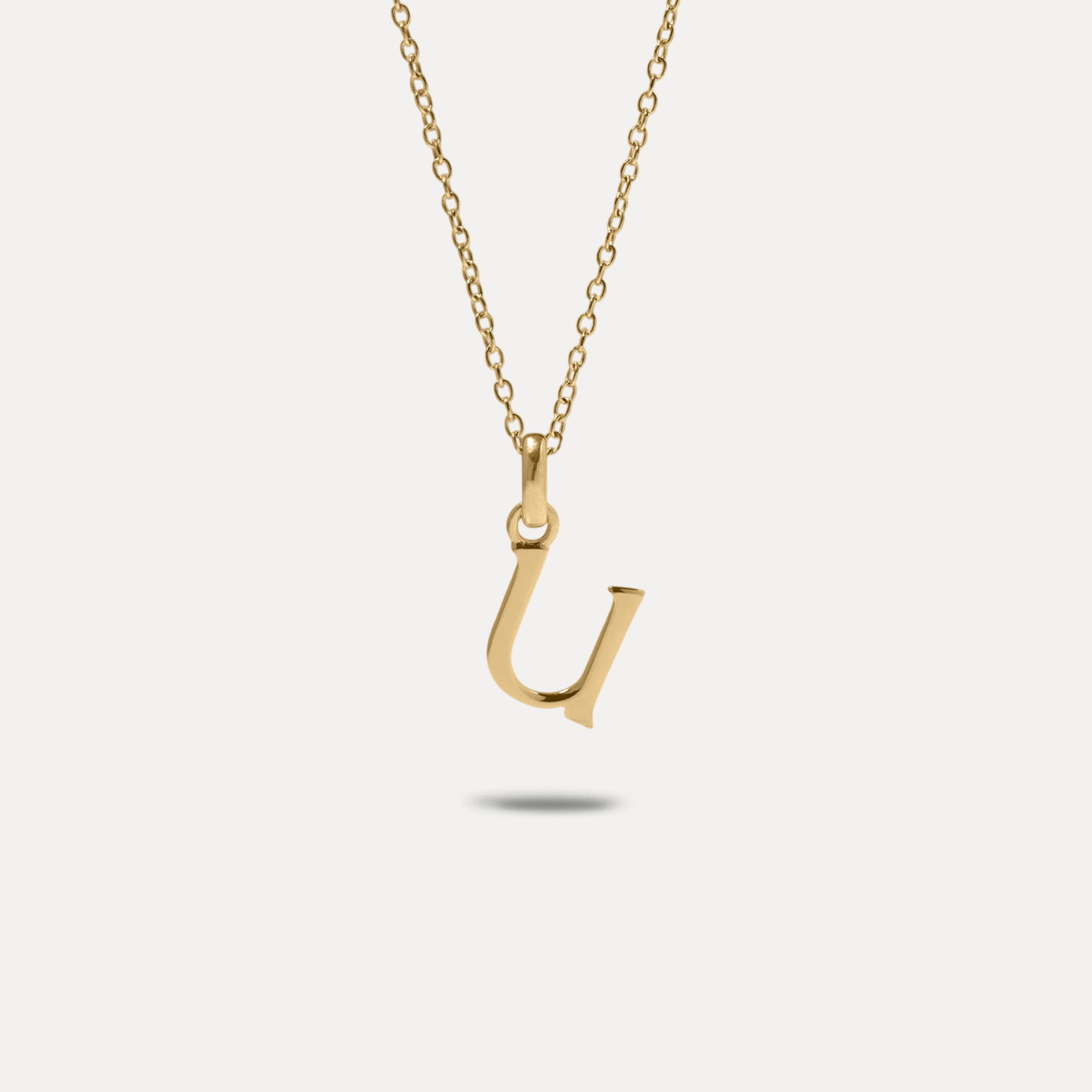 Initial mit Ankerkette | 585 Gold