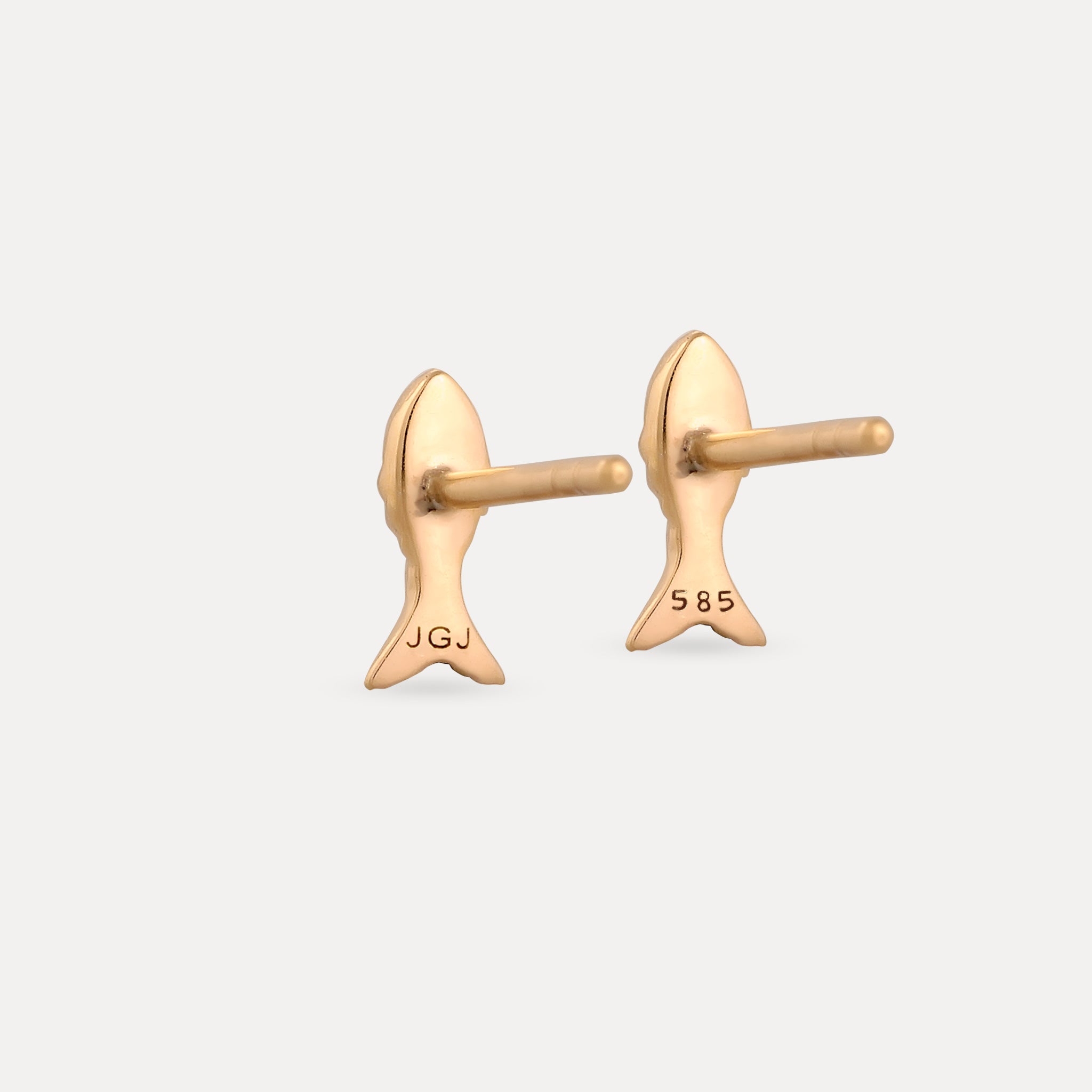 Fish Ohrstecker Ohrringe | 585 Gold