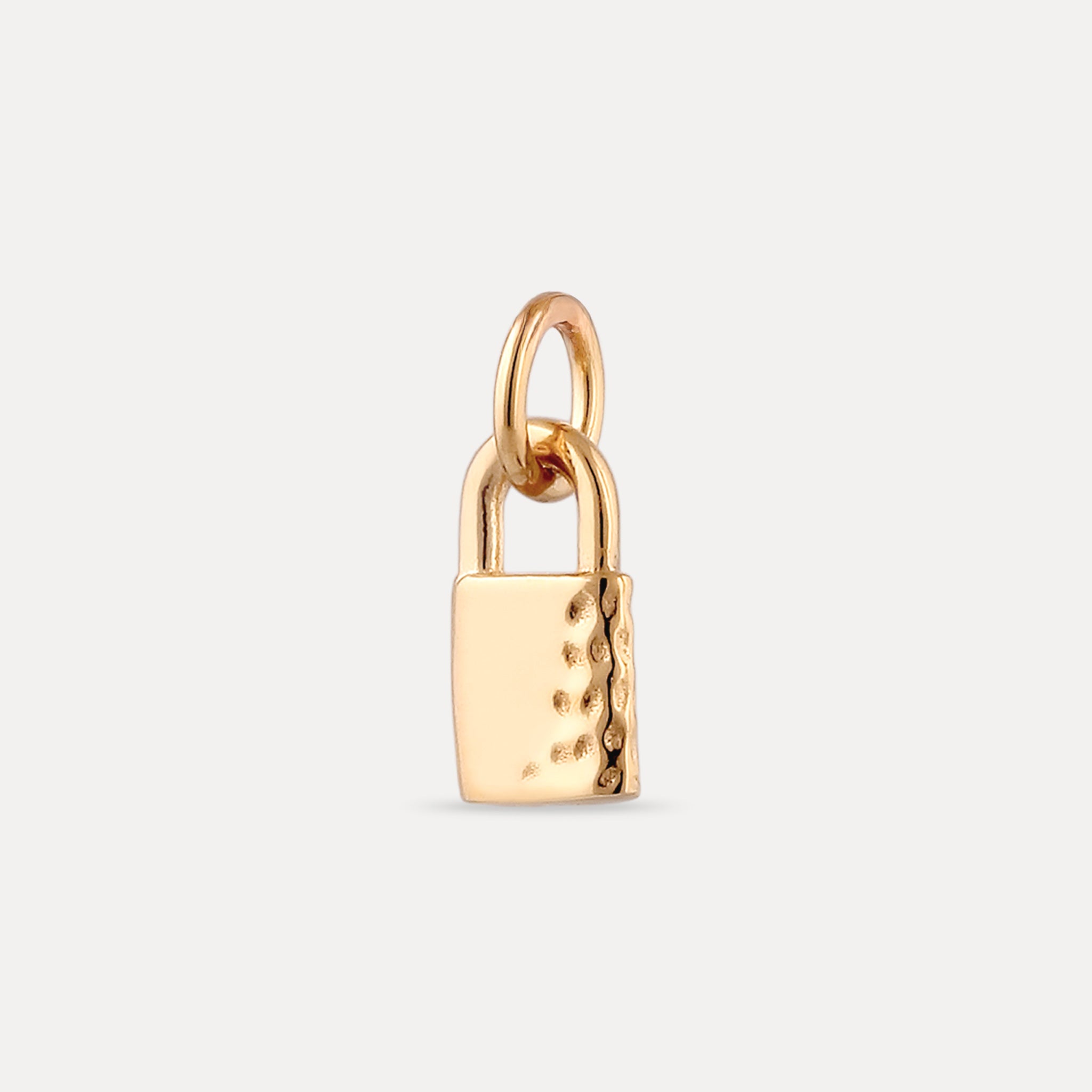 Tiny Padlock Anhänger | 585 Gold