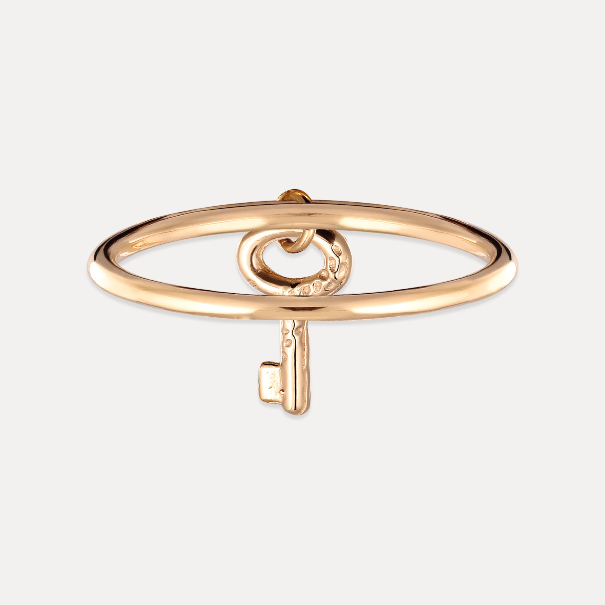 Tiny Key Ring | 585 Gold