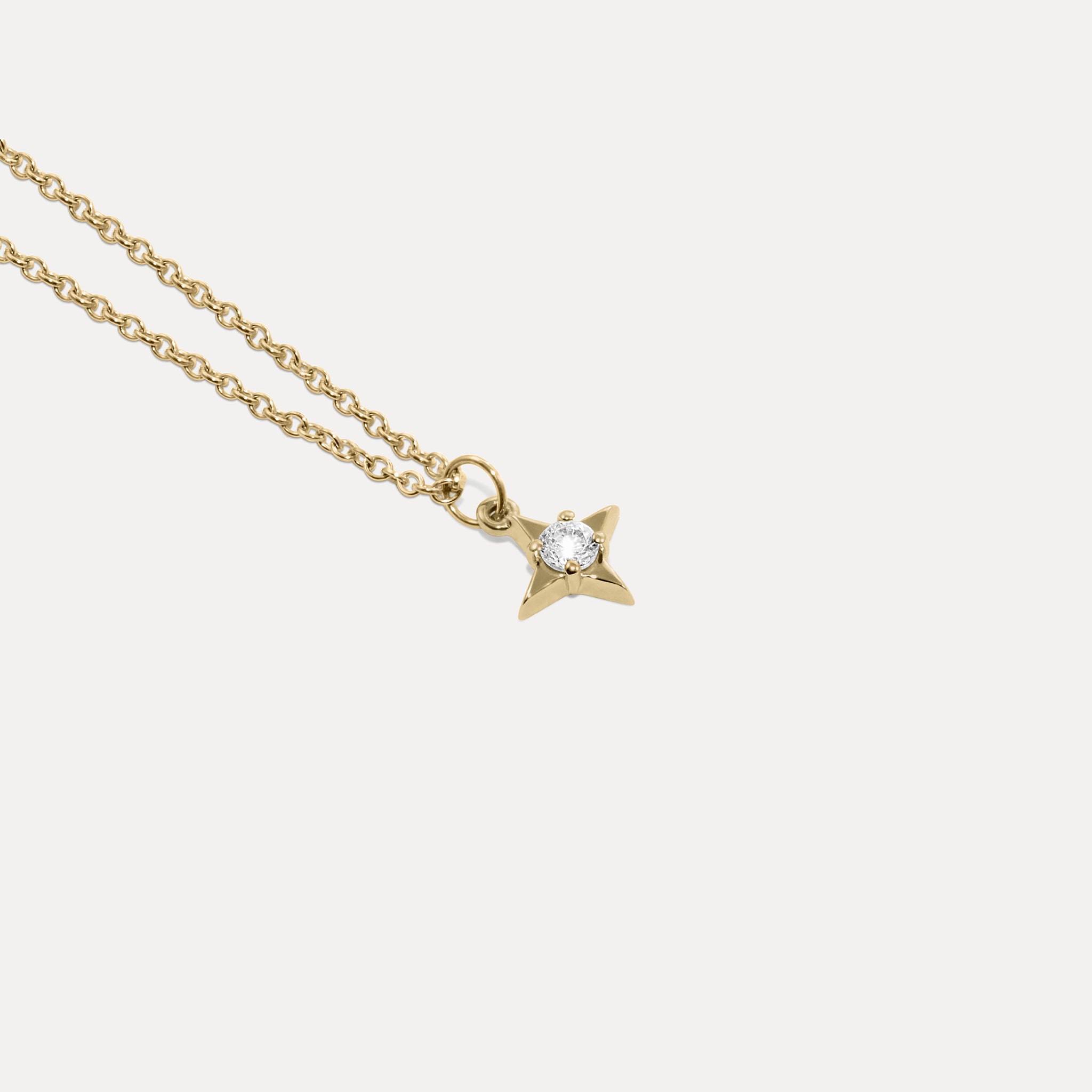 Diamant Stella Star Kette | 585 Gold