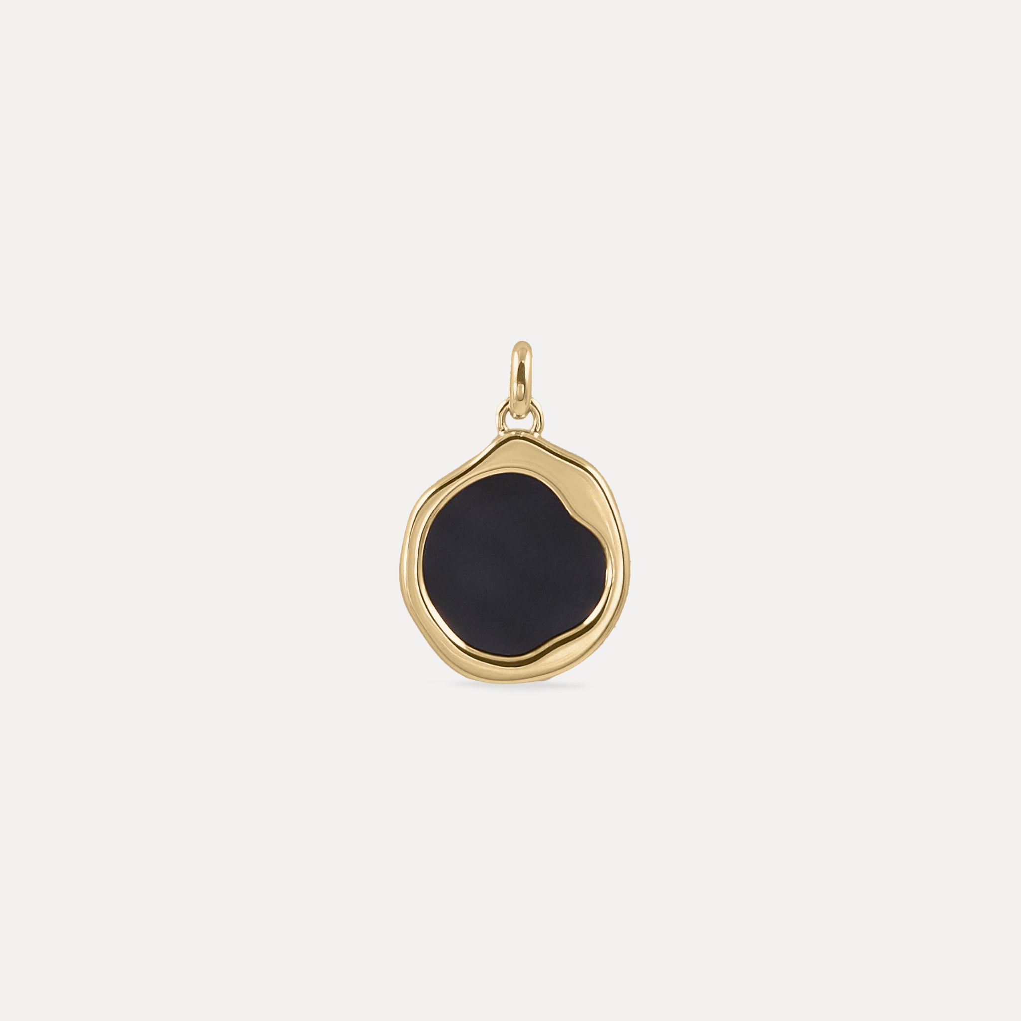 Onyx Organic Anhänger | 585 Gold