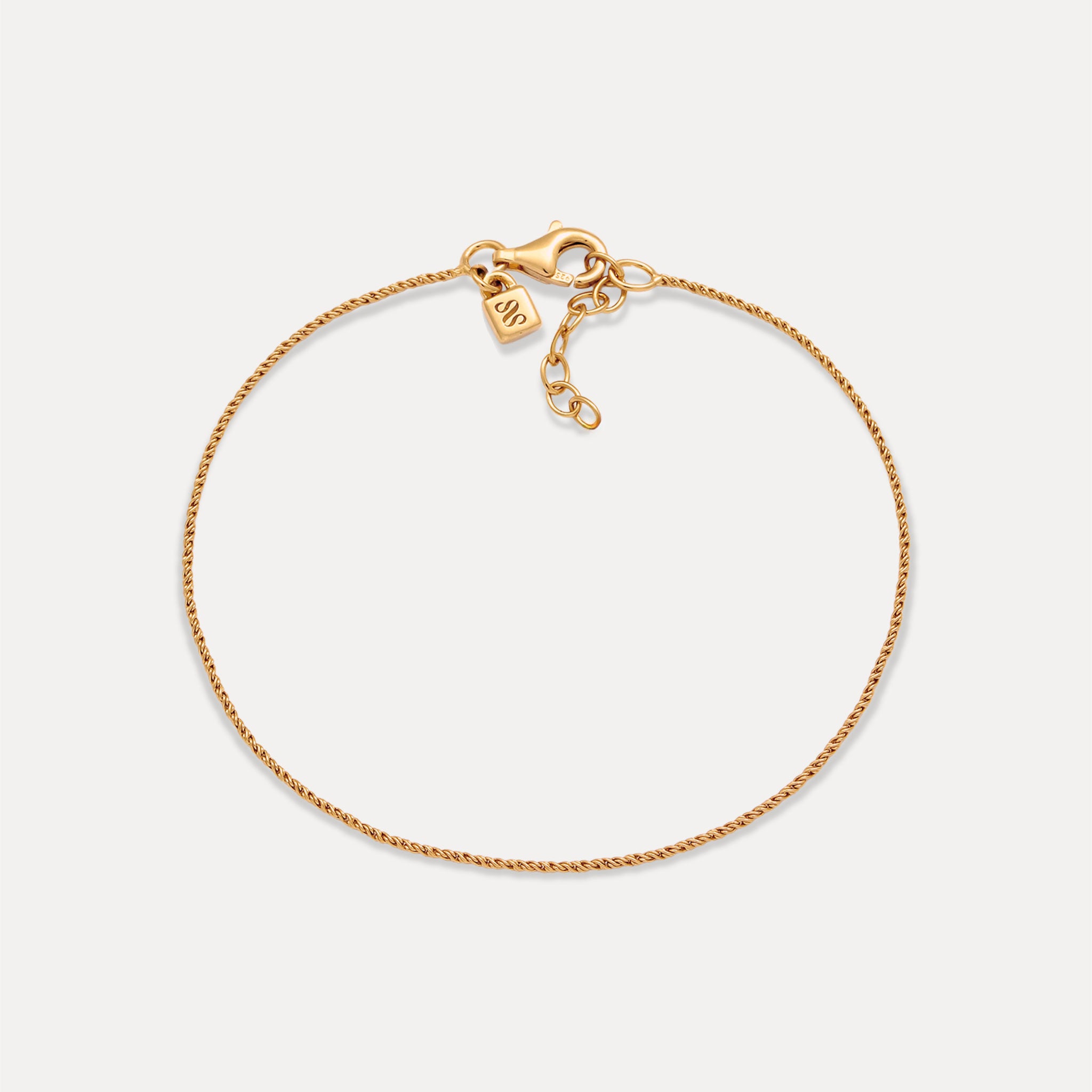 Spiral Dainty Chain Armband
