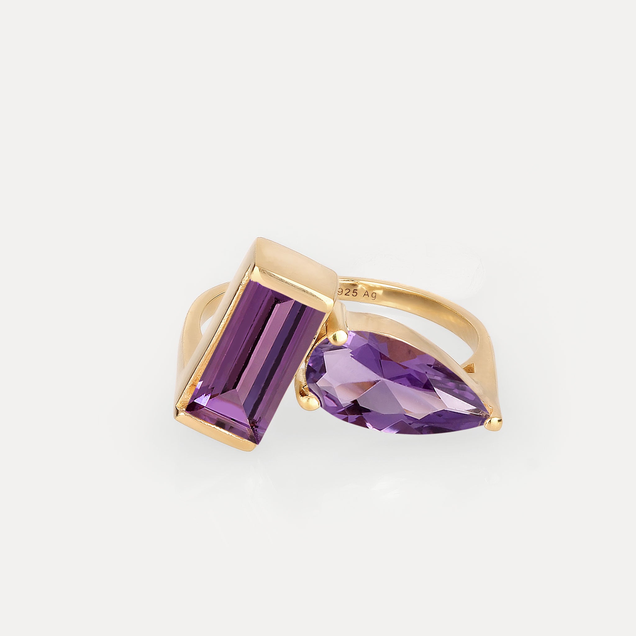Amethyst Balance Ring