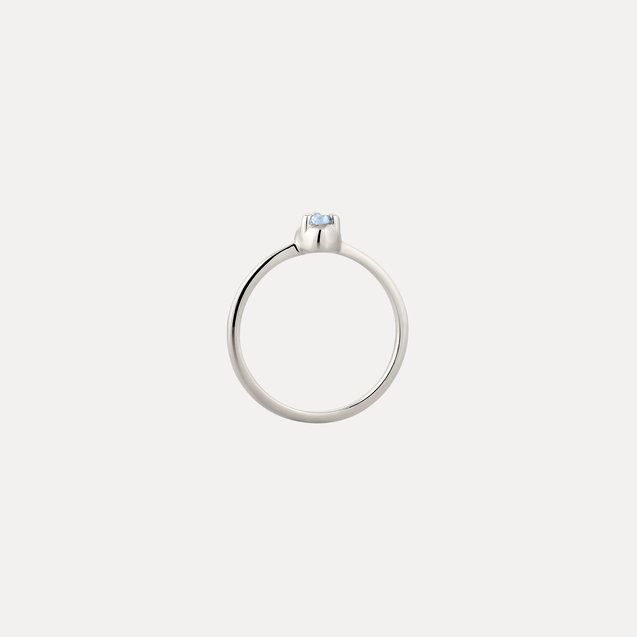 Mini Birthstone Ring 925 Silber