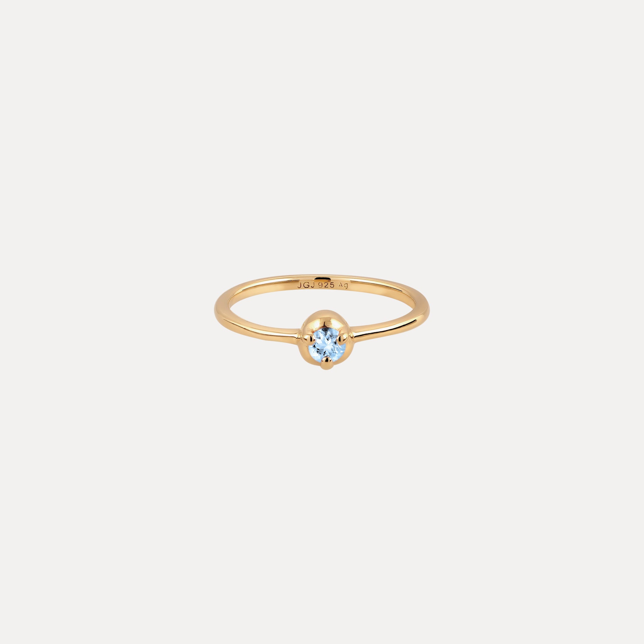 Mini Birthstone Ring 24k Gold Vermeil
