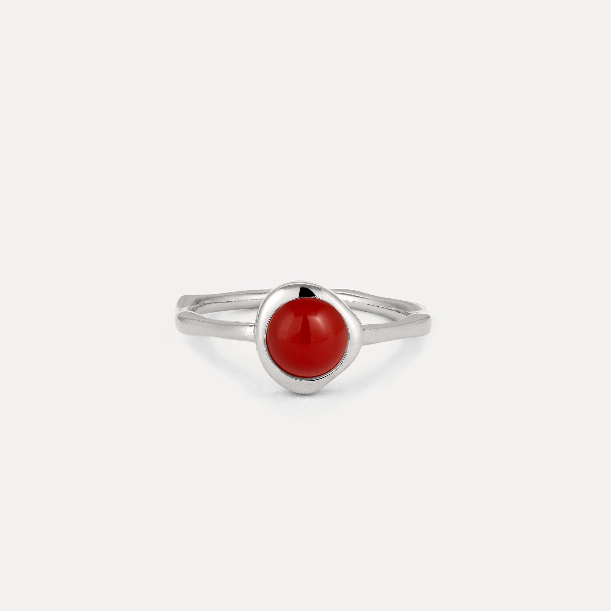 Zodiac Birthstone Ring 925 Silber - Hochglanz