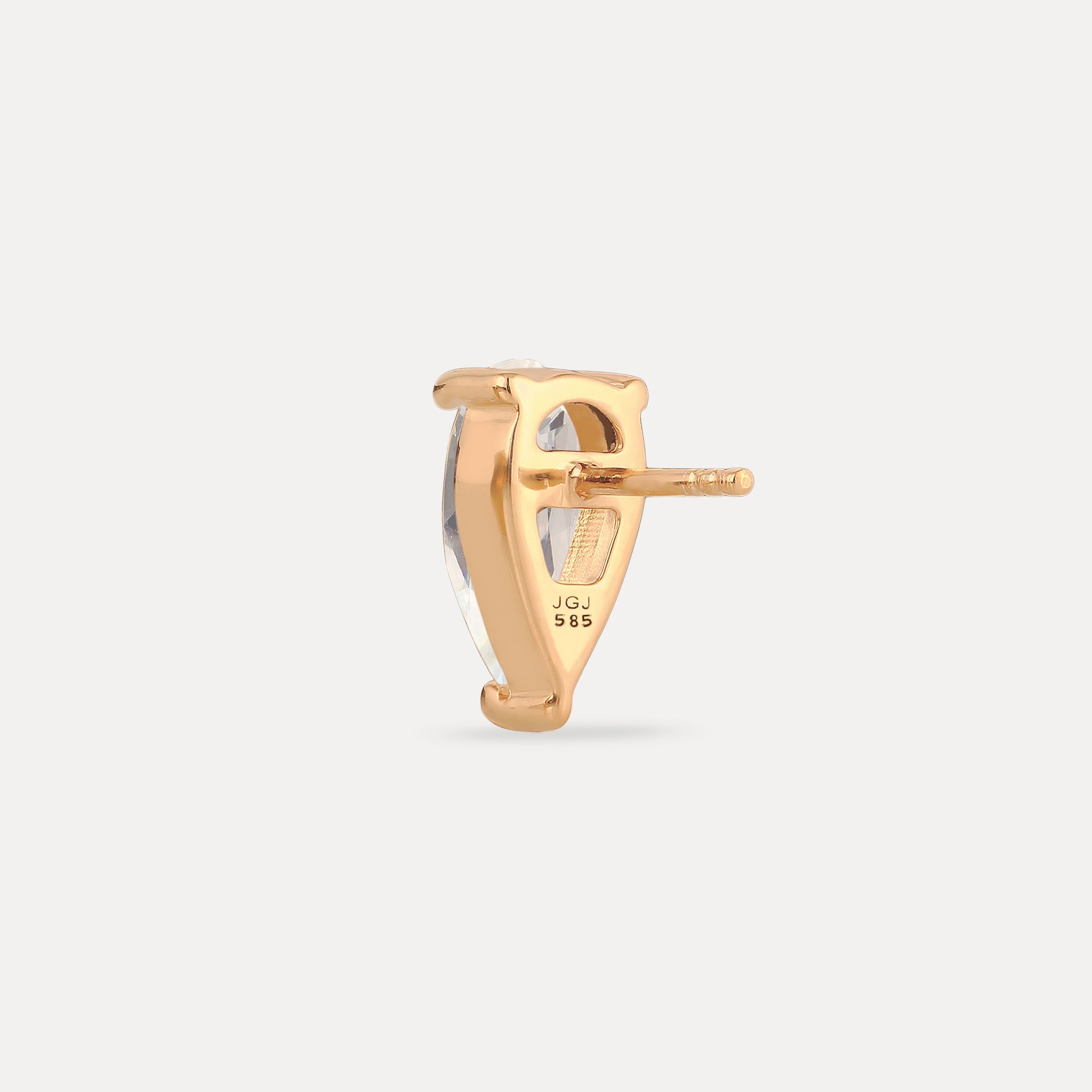 Beryll Balance Drop Ohrstecker Ohrringe - Single | 585 Gold