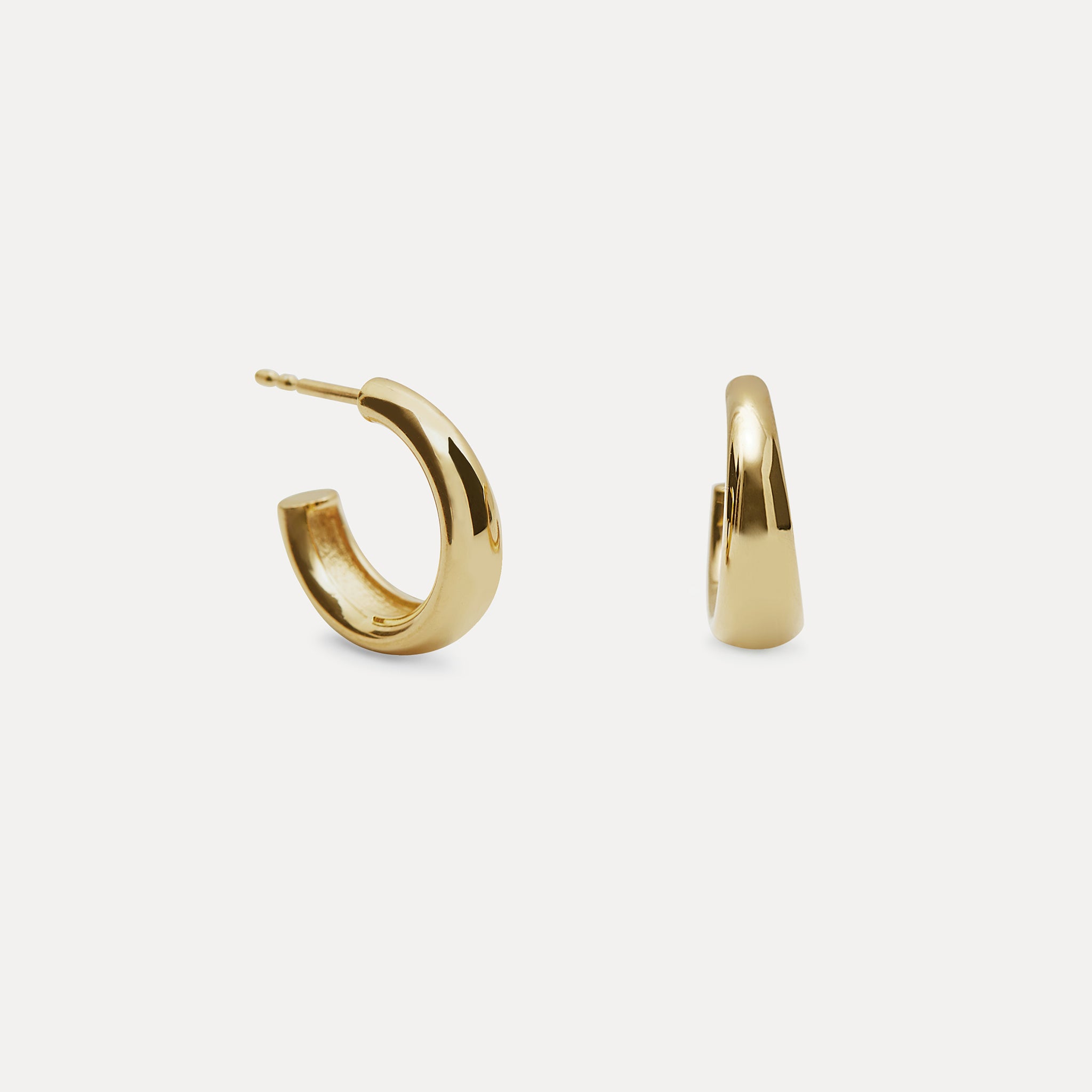 Bombé Bold Creolen Ohrringe | 585 Gold
