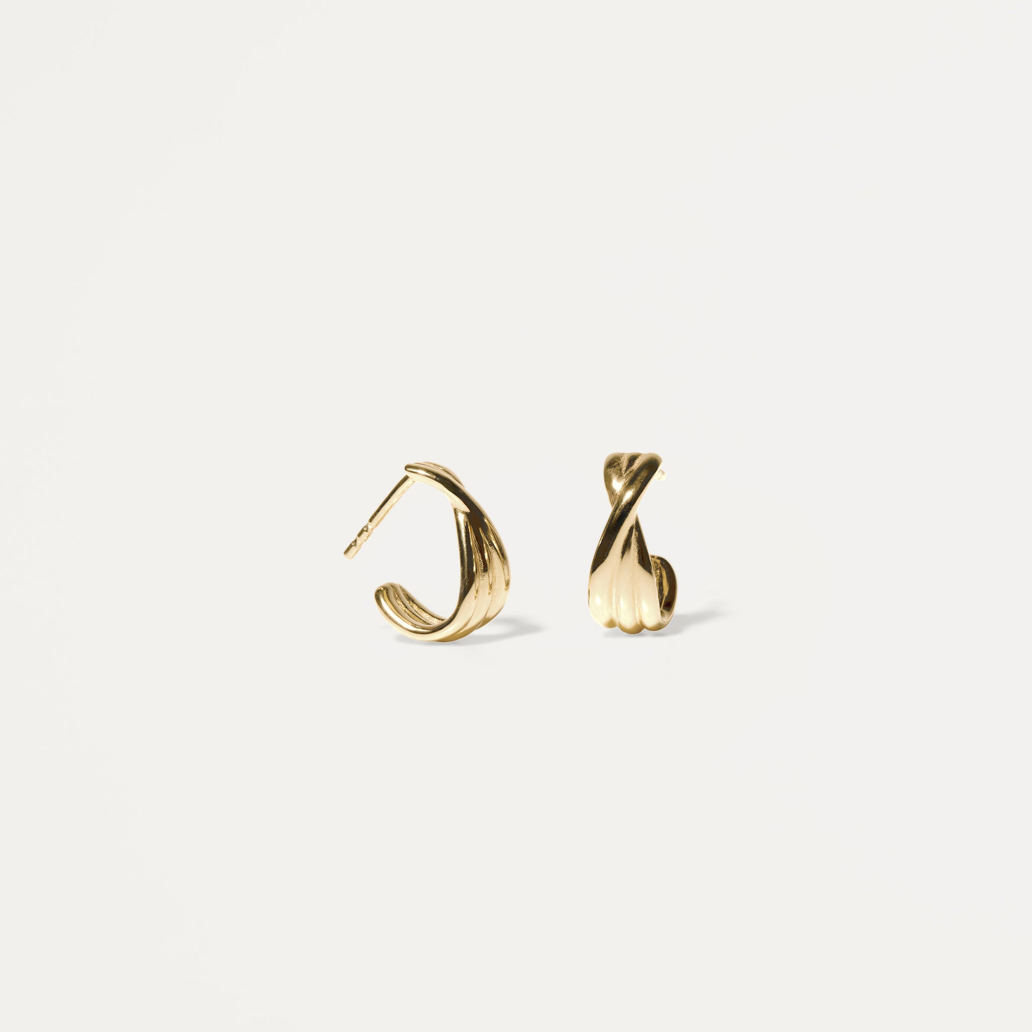 Bonds Path Creolen Ohrringe | 585 Gold