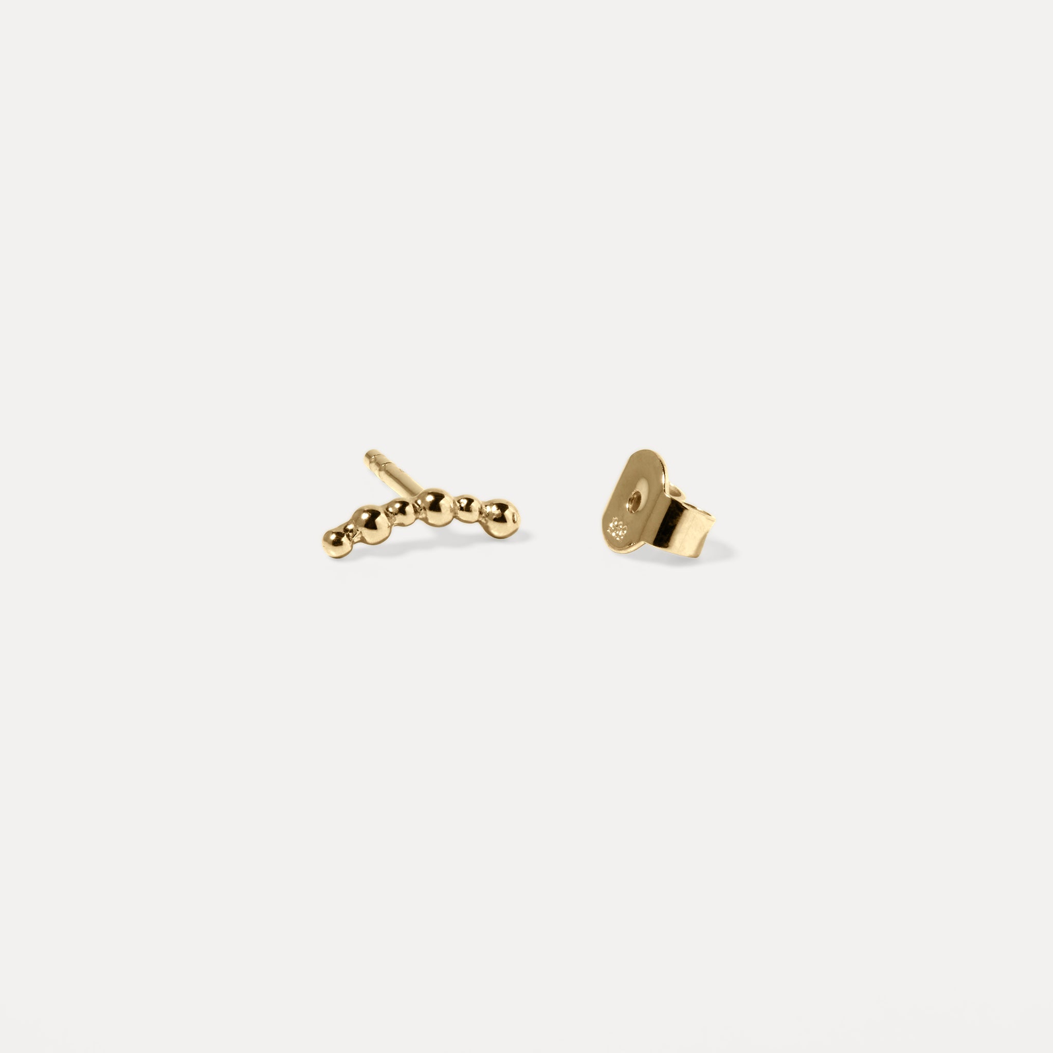 Bubble Bar Ohrstecker Ohrringe | 585 Gold