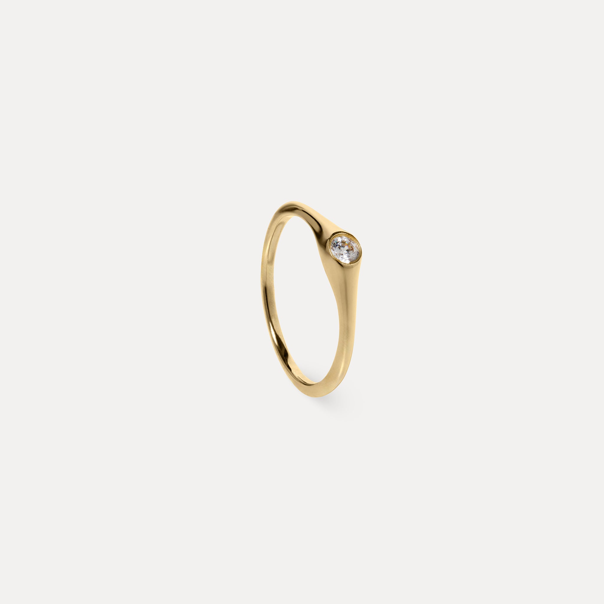 Diamant Lux Pinky Ring | 585 Gold
