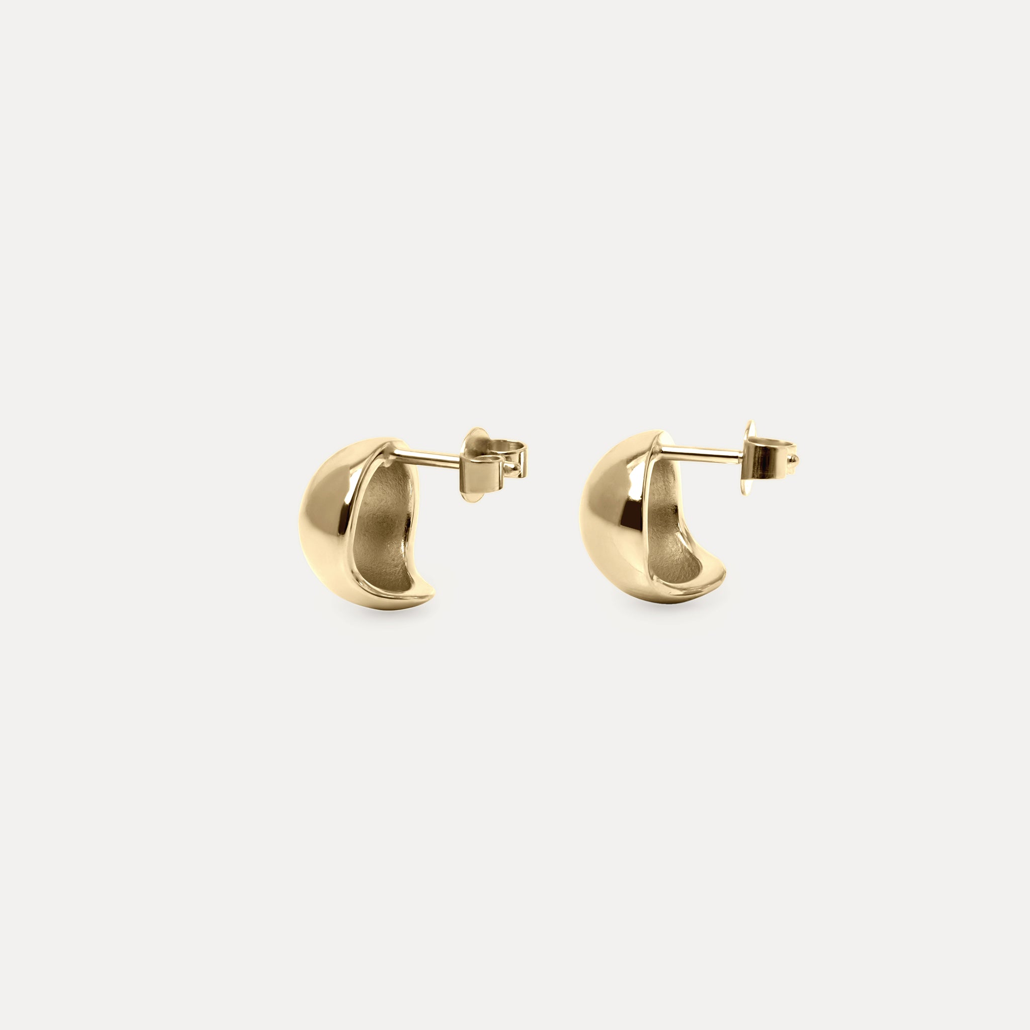 Dome Ohrstecker Ohrringe | 585 Gold