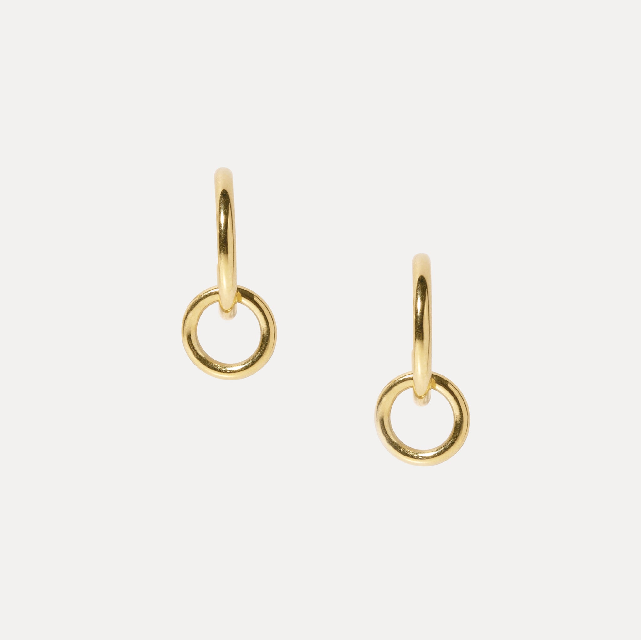 Duo Creolen Ohrringe | 585 Gold