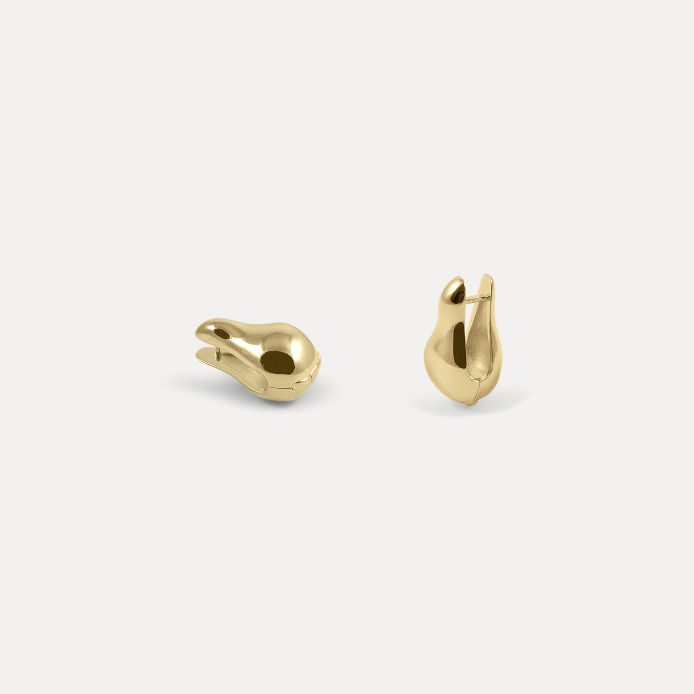 Eden Pear Creolen Ohrringe | 585 Gold