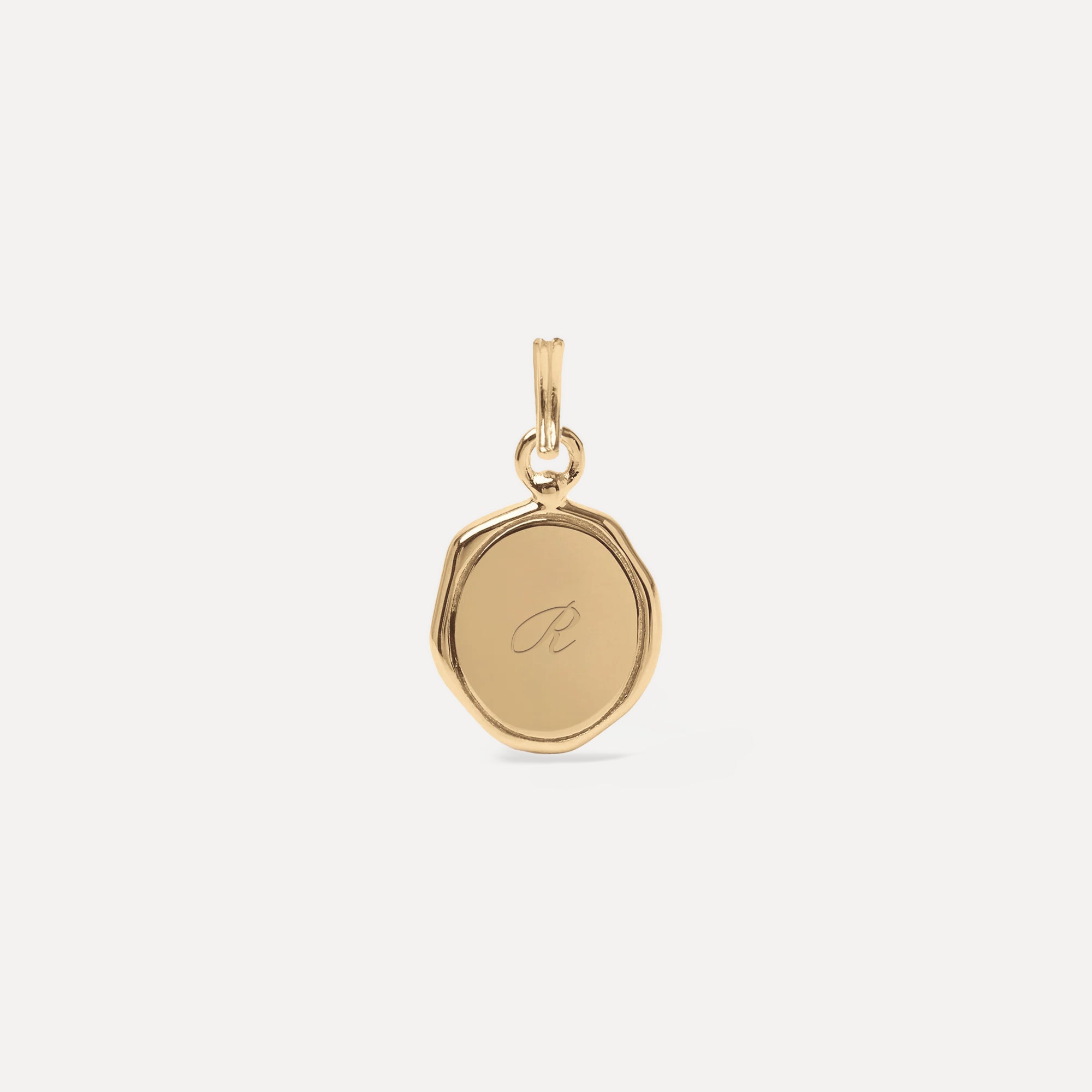 Engravable Seal Kette | 585 Gold