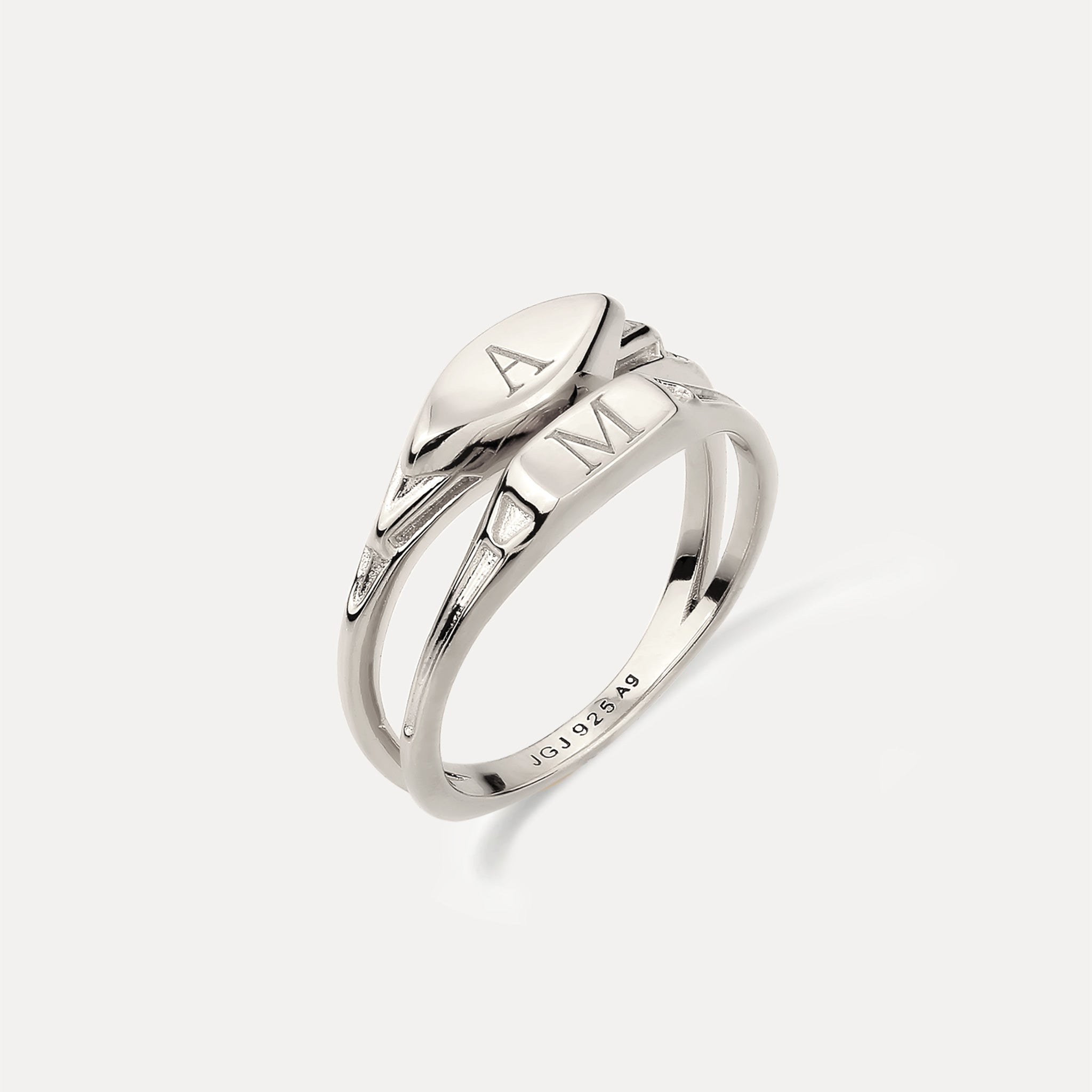Engravable Double Ring