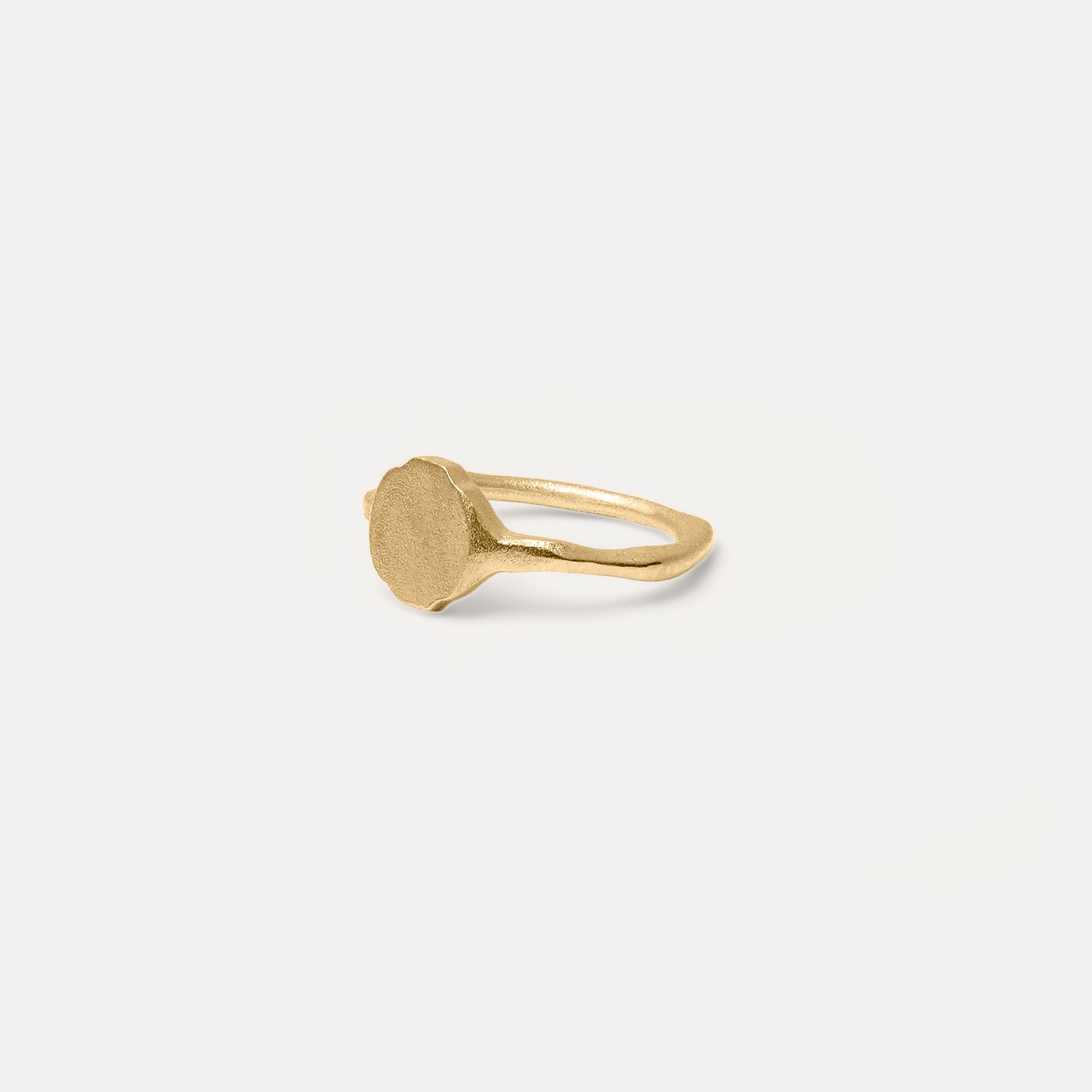 Engravable Fluid Siegelring | 585 Gold - Matt