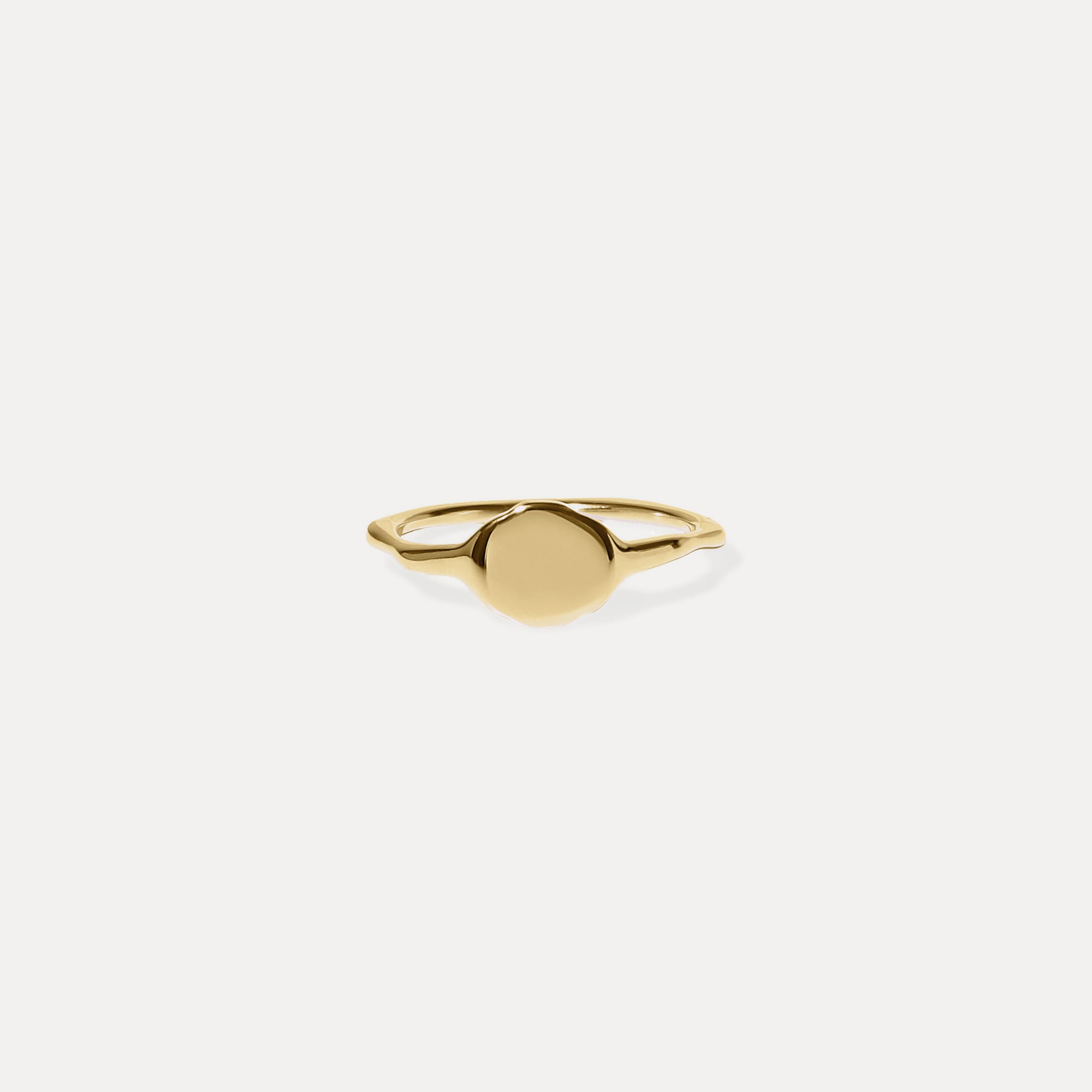 Engravable Fluid Siegelring | 585 Gold - Hochglanz