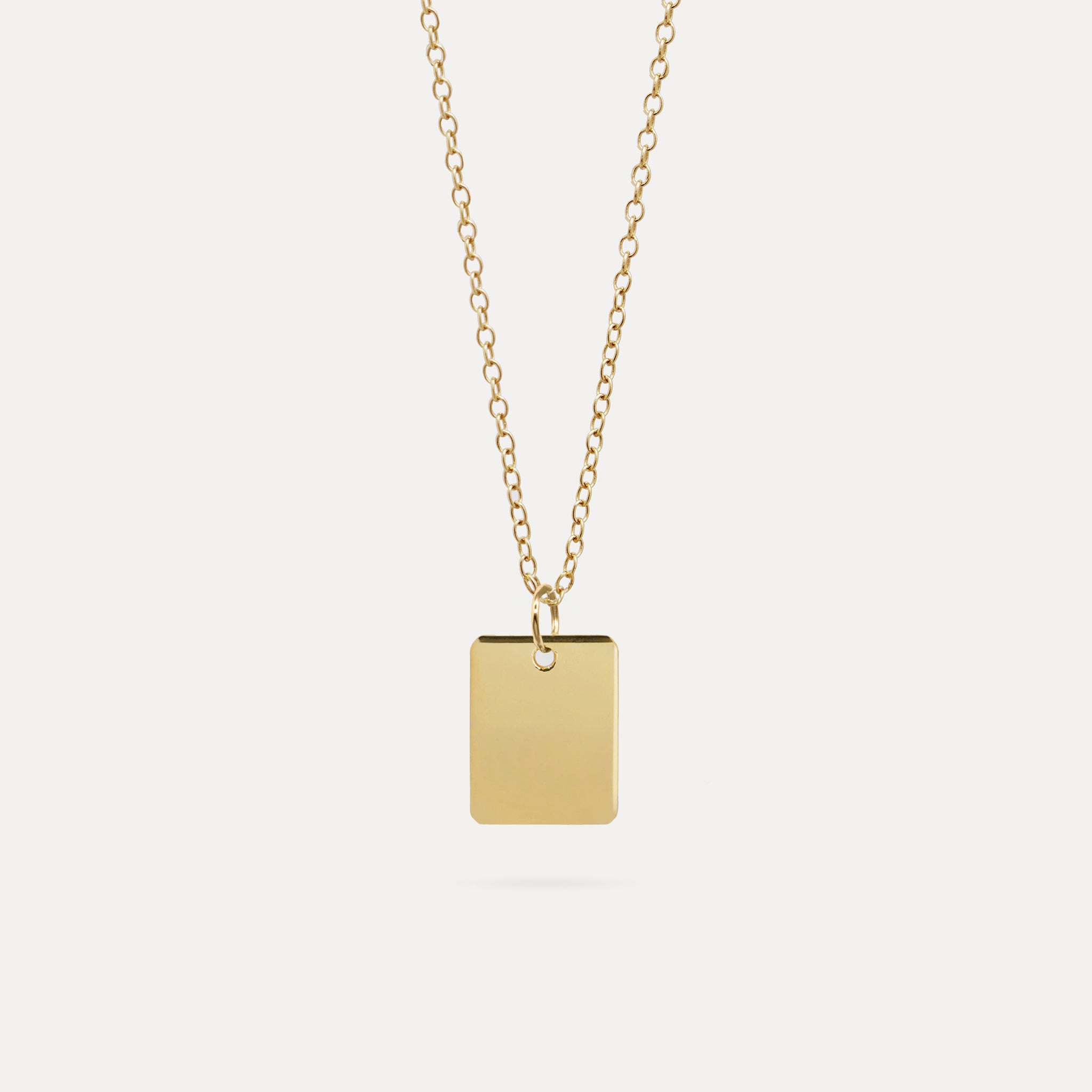 Edge Tag Kette | 585 Gold