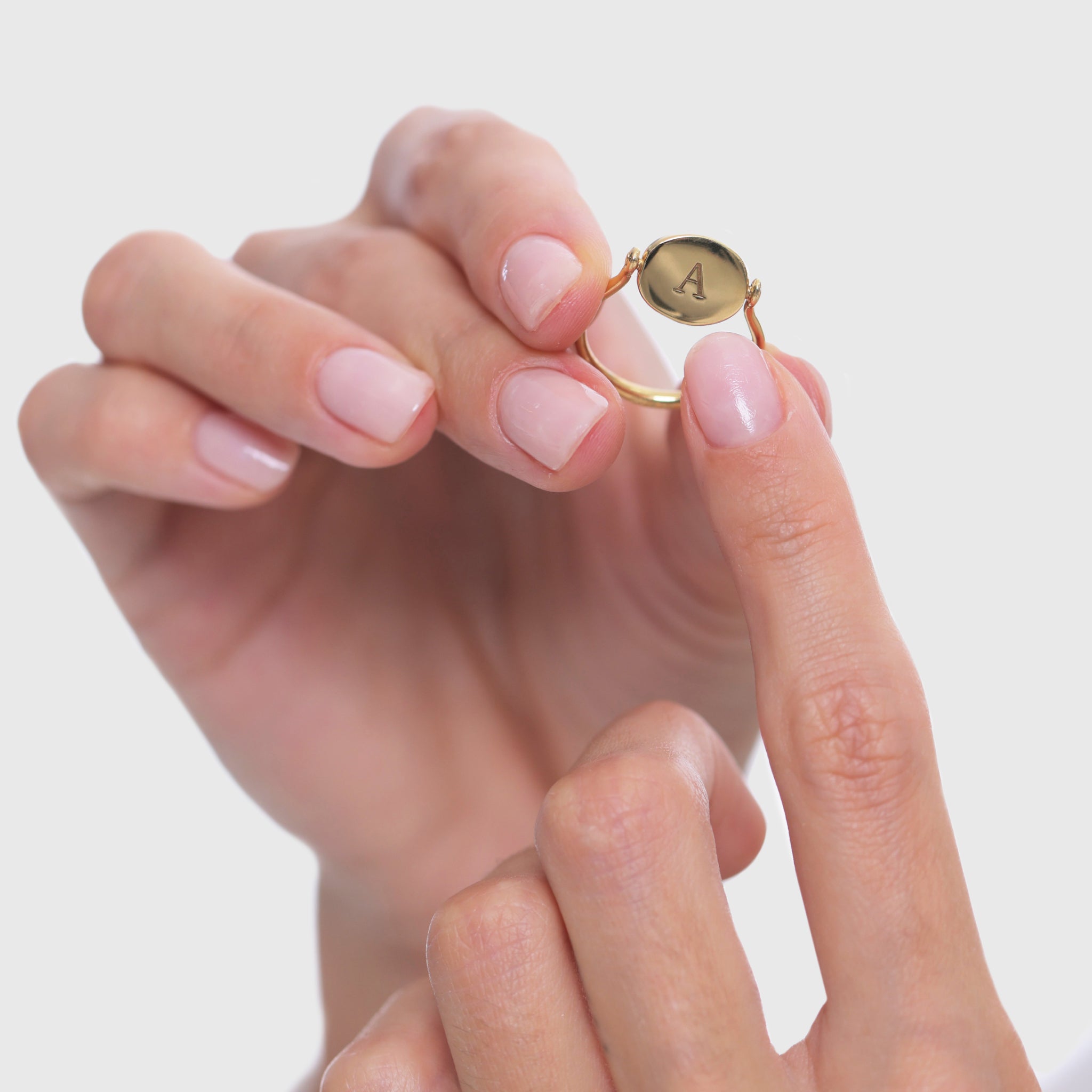 Supernova Engravable Flip Enamel Ring