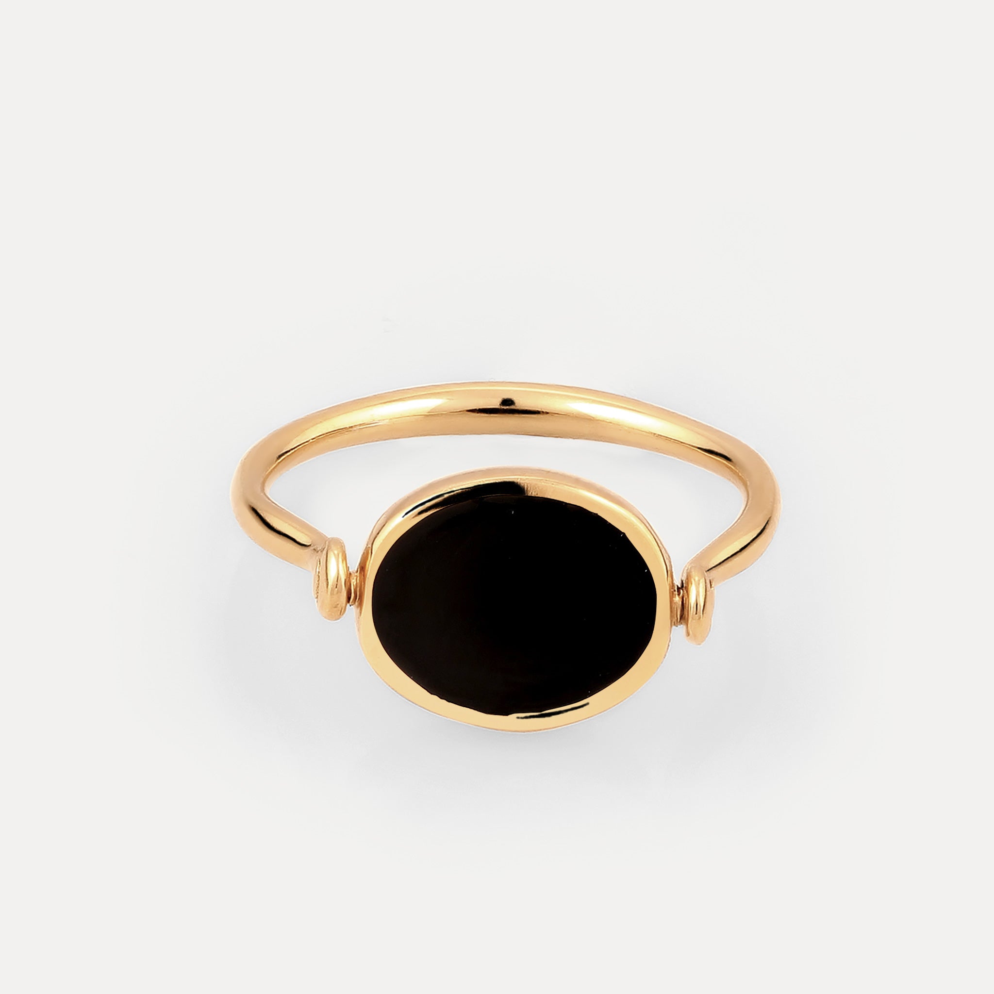 Supernova Engravable Flip Enamel Ring