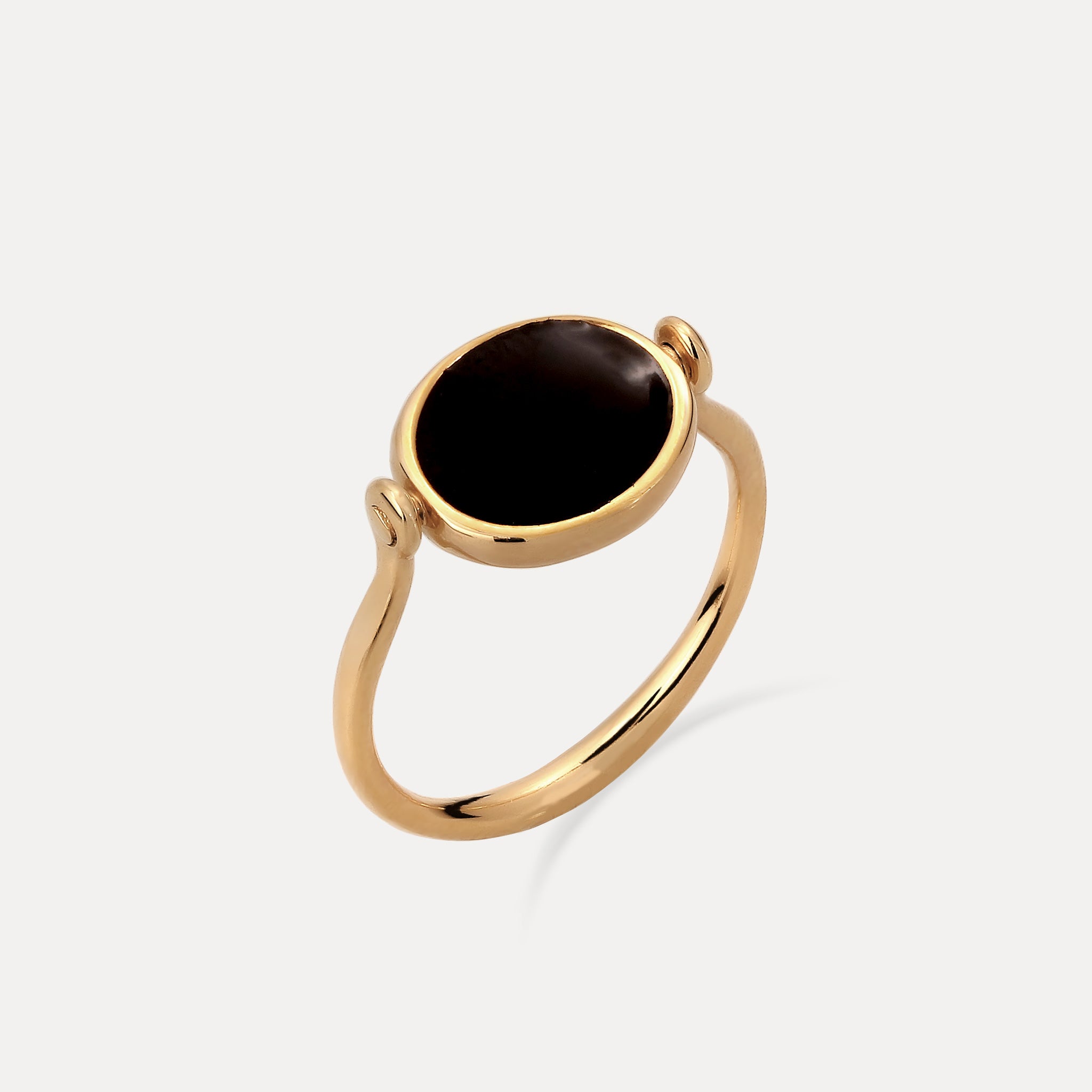 Supernova Engravable Flip Enamel Ring