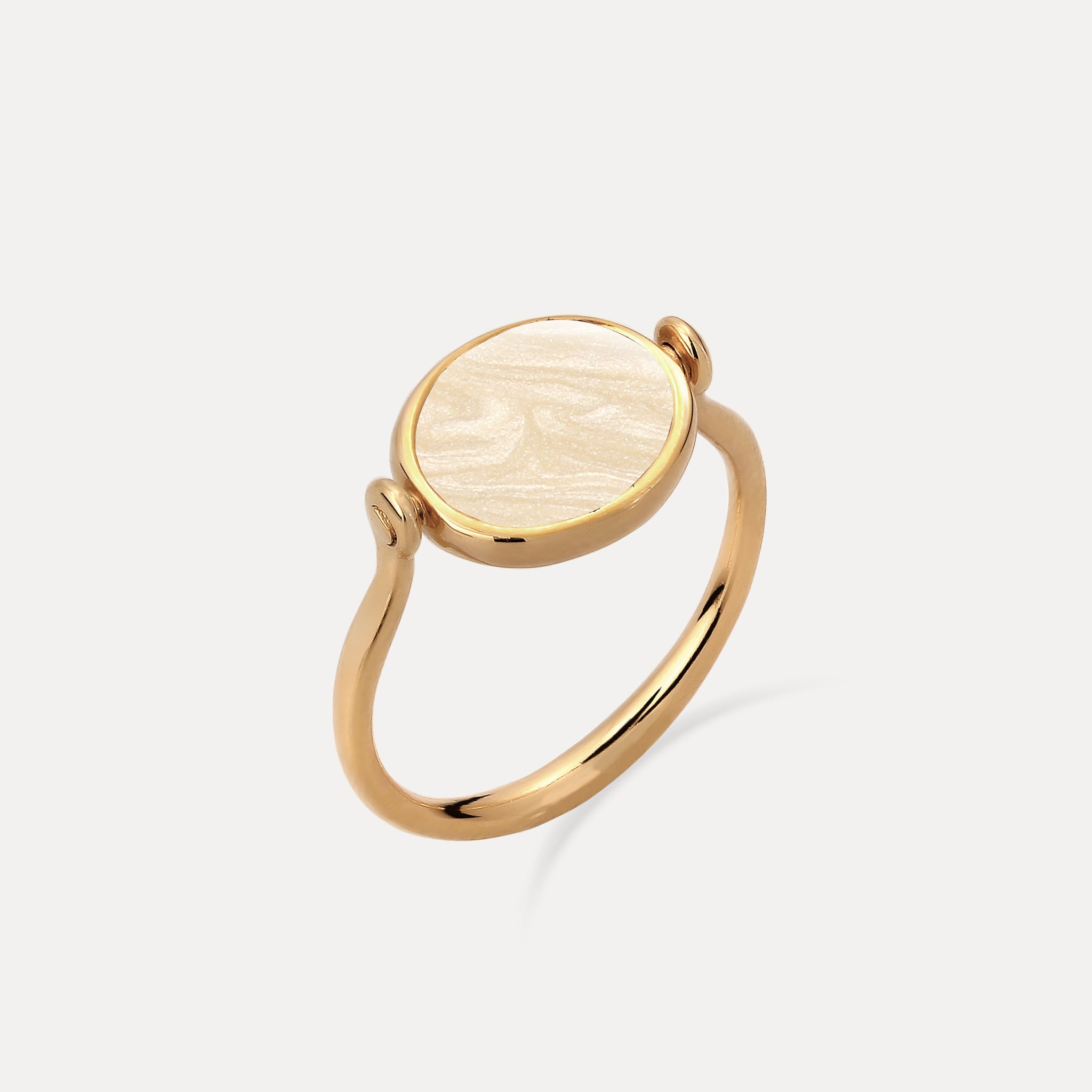 Supernova Engravable Flip Enamel Ring