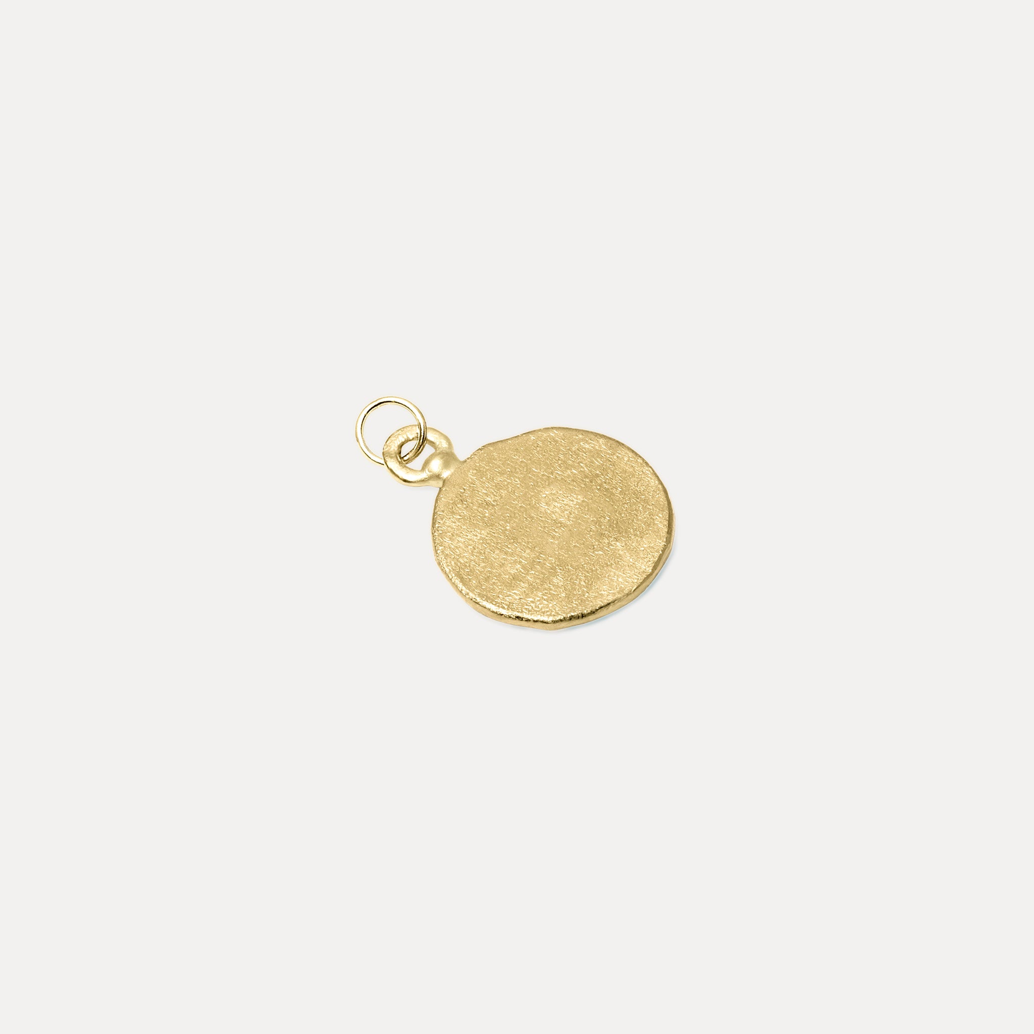 Engravable Fluid Medallion Anhänger | 585 Gold - Matt