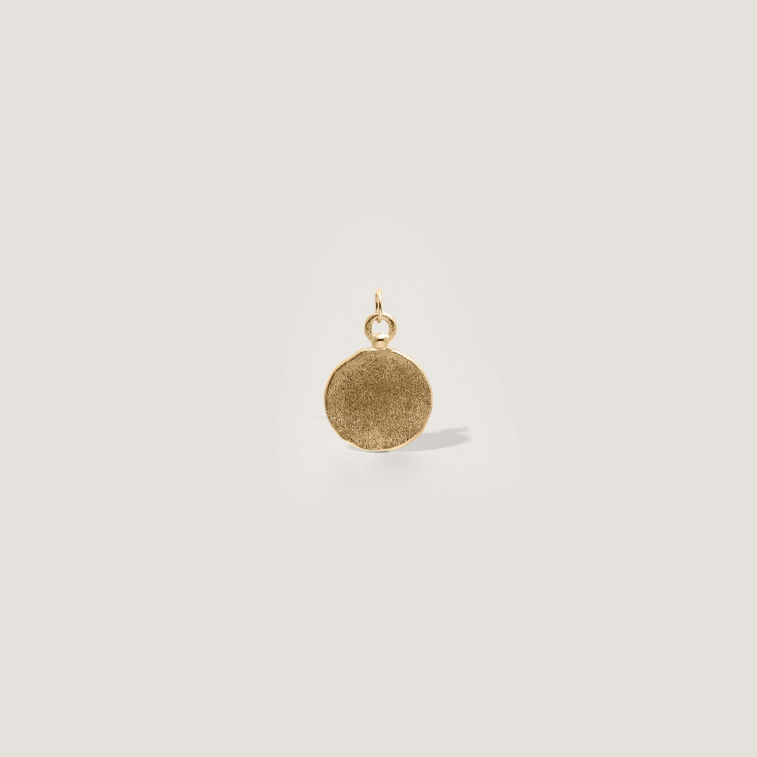 Fluid Medallion Anhänger | 585 Gold - Matt