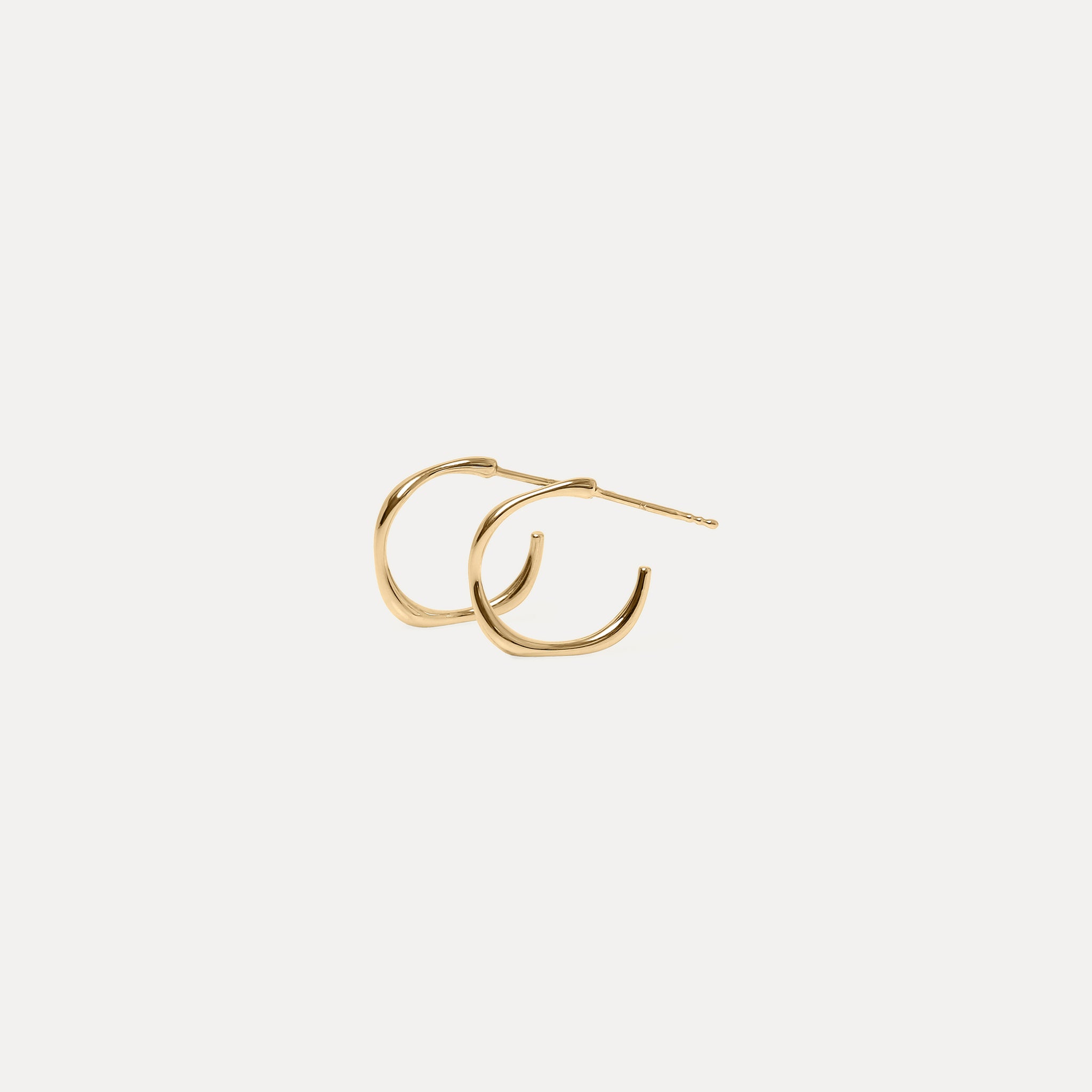 Fluid Triple Creolen Ohrringe | 585 Gold