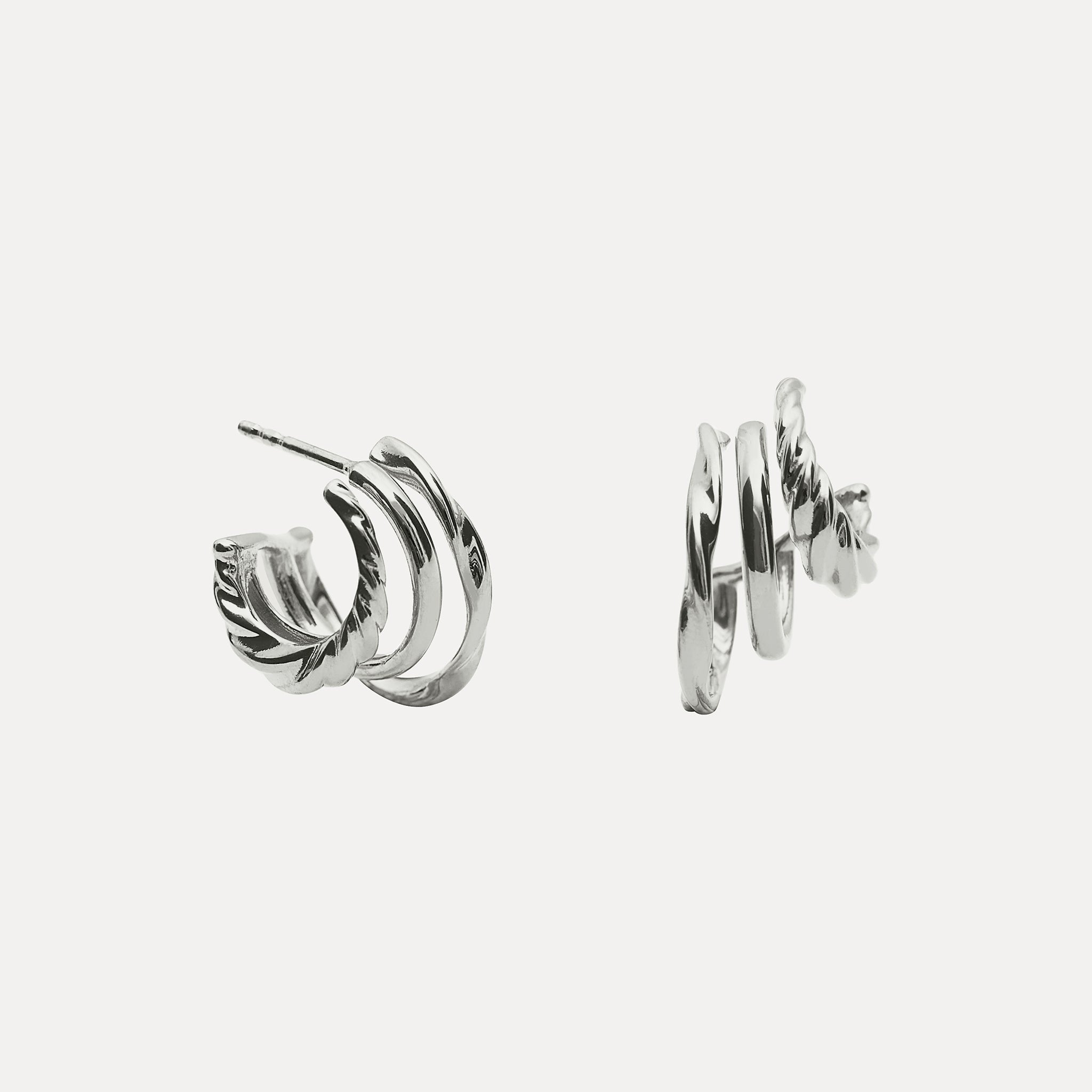 Flux Triple Creolen Ohrringe