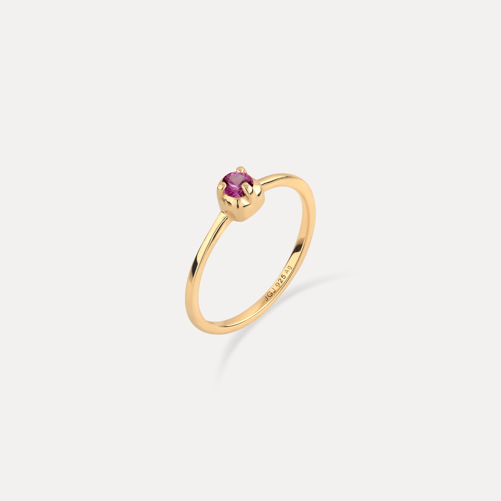 Mini Birthstone Ring 24k Gold Vermeil