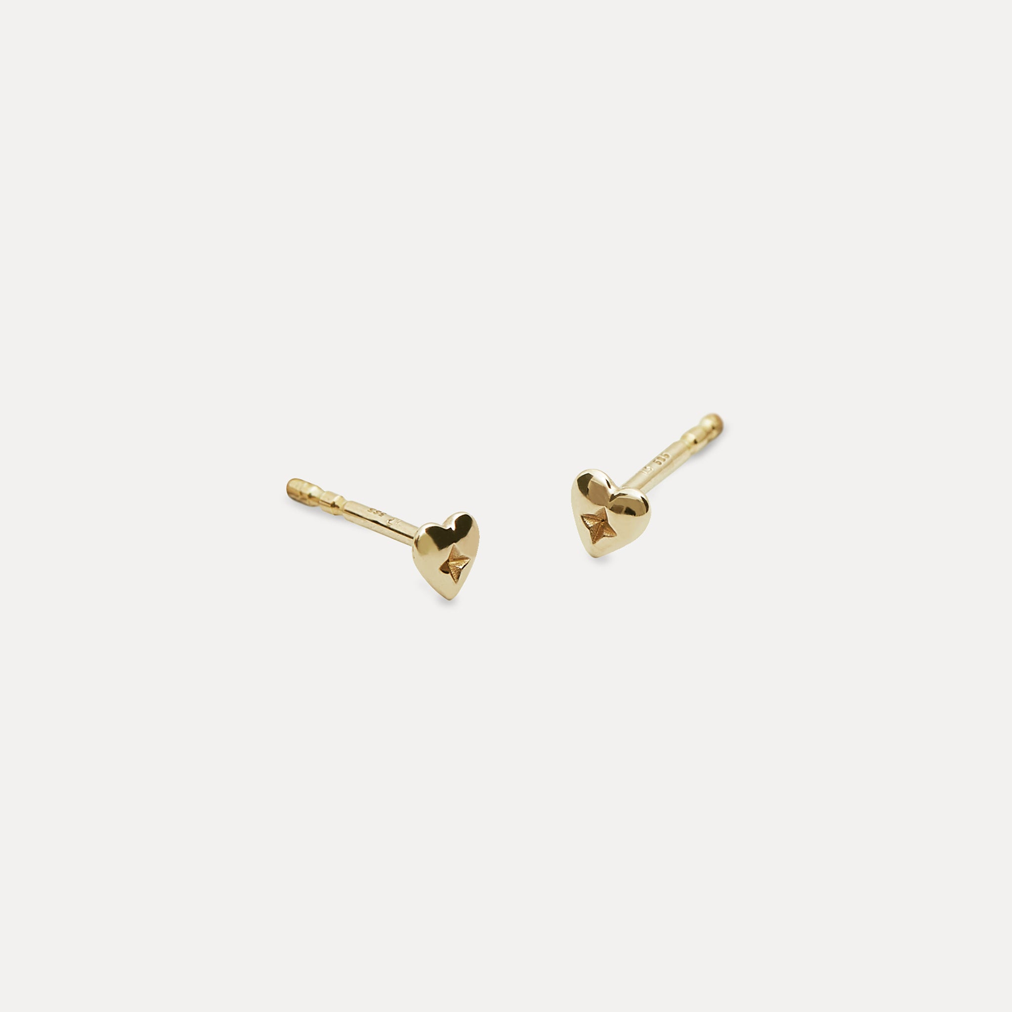 Heart Ohrstecker Ohrringe | 585 Gold