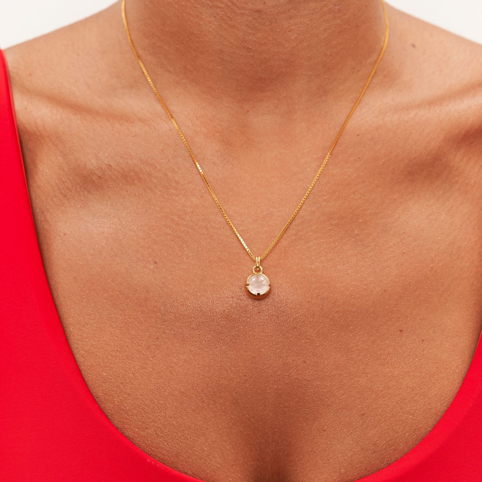 Rosenquarz Instants of Love Kette