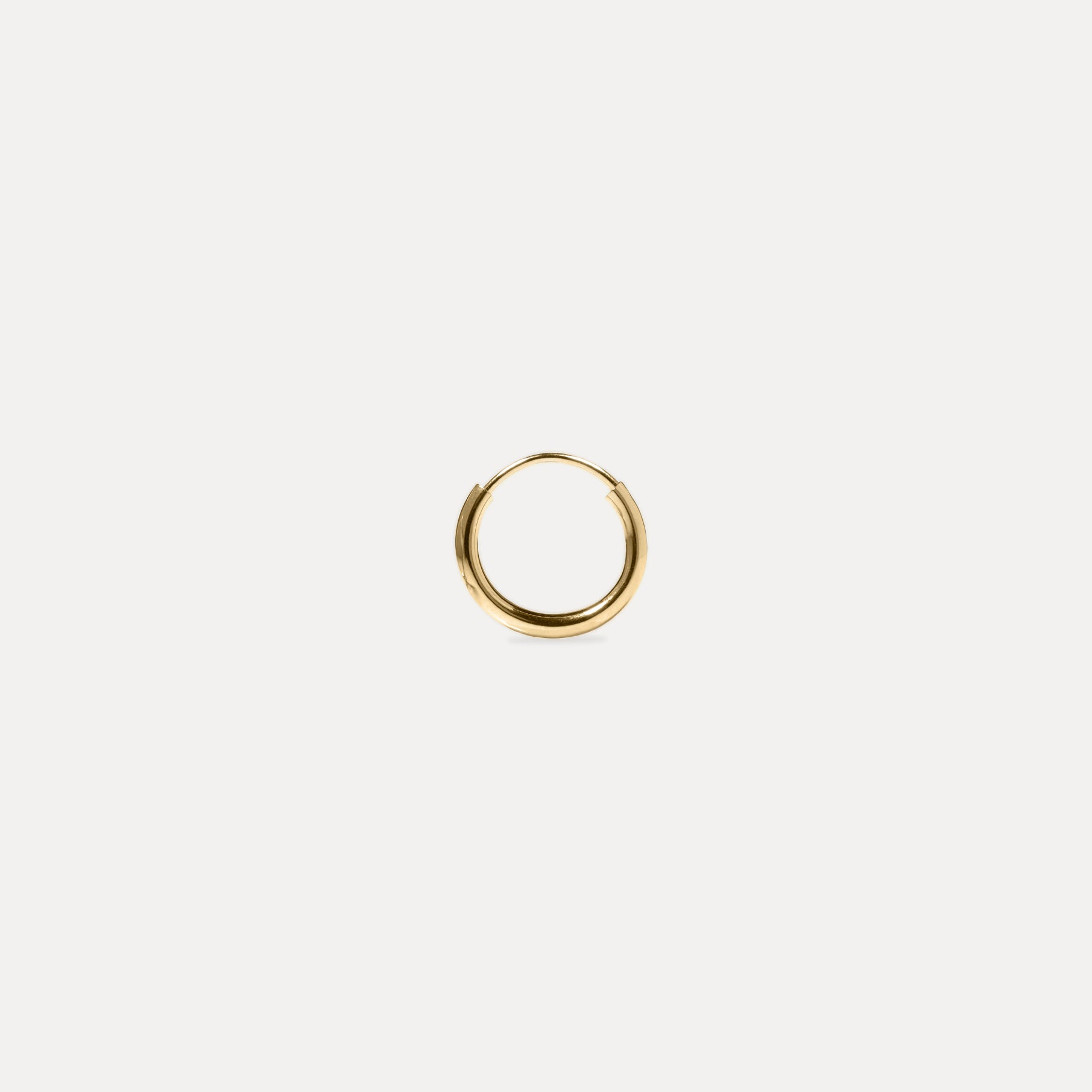 Basic Creolen Ohrringe - Single | 585 Gold